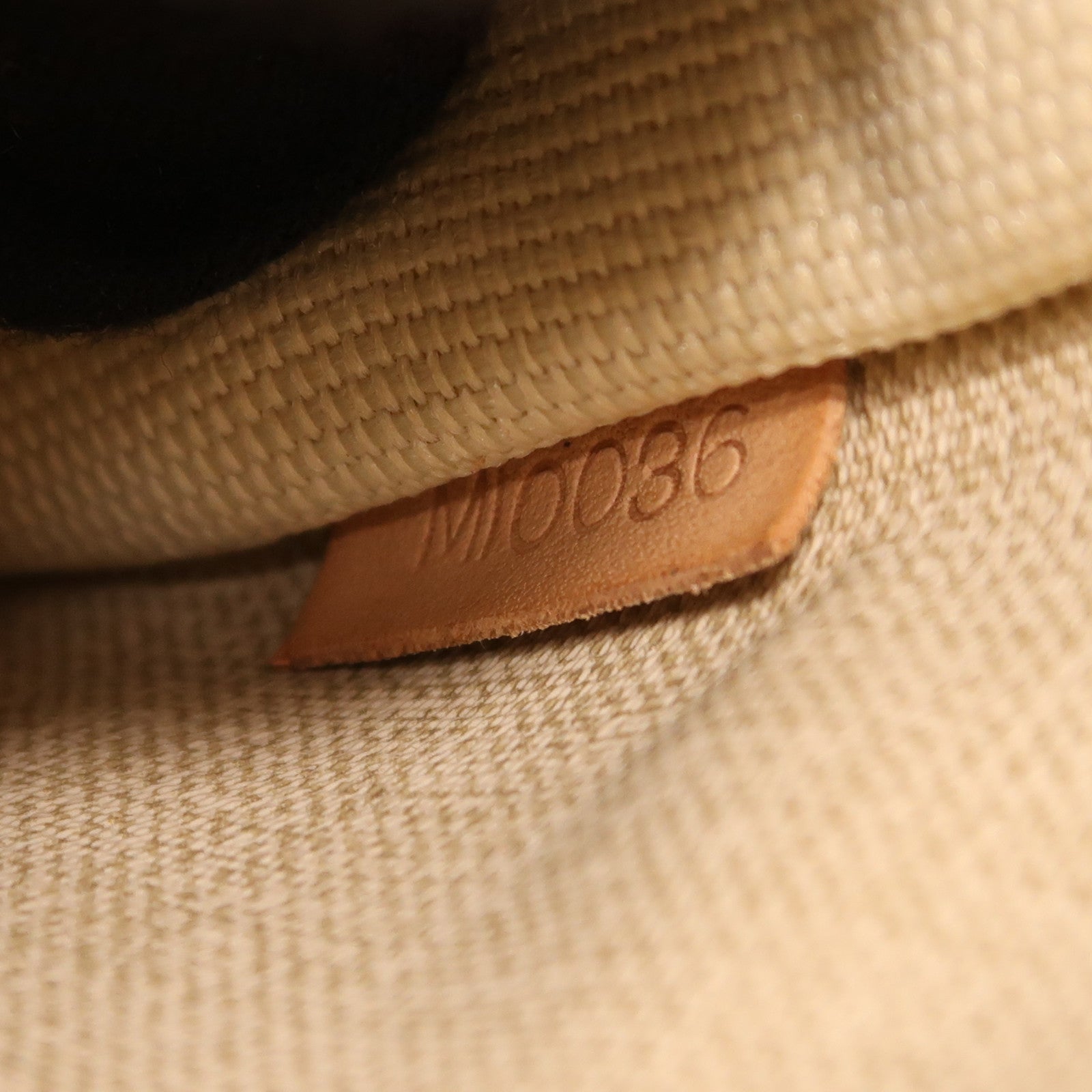 LOUIS VUITTON Monogram Trouville金扣手挽袋棕色