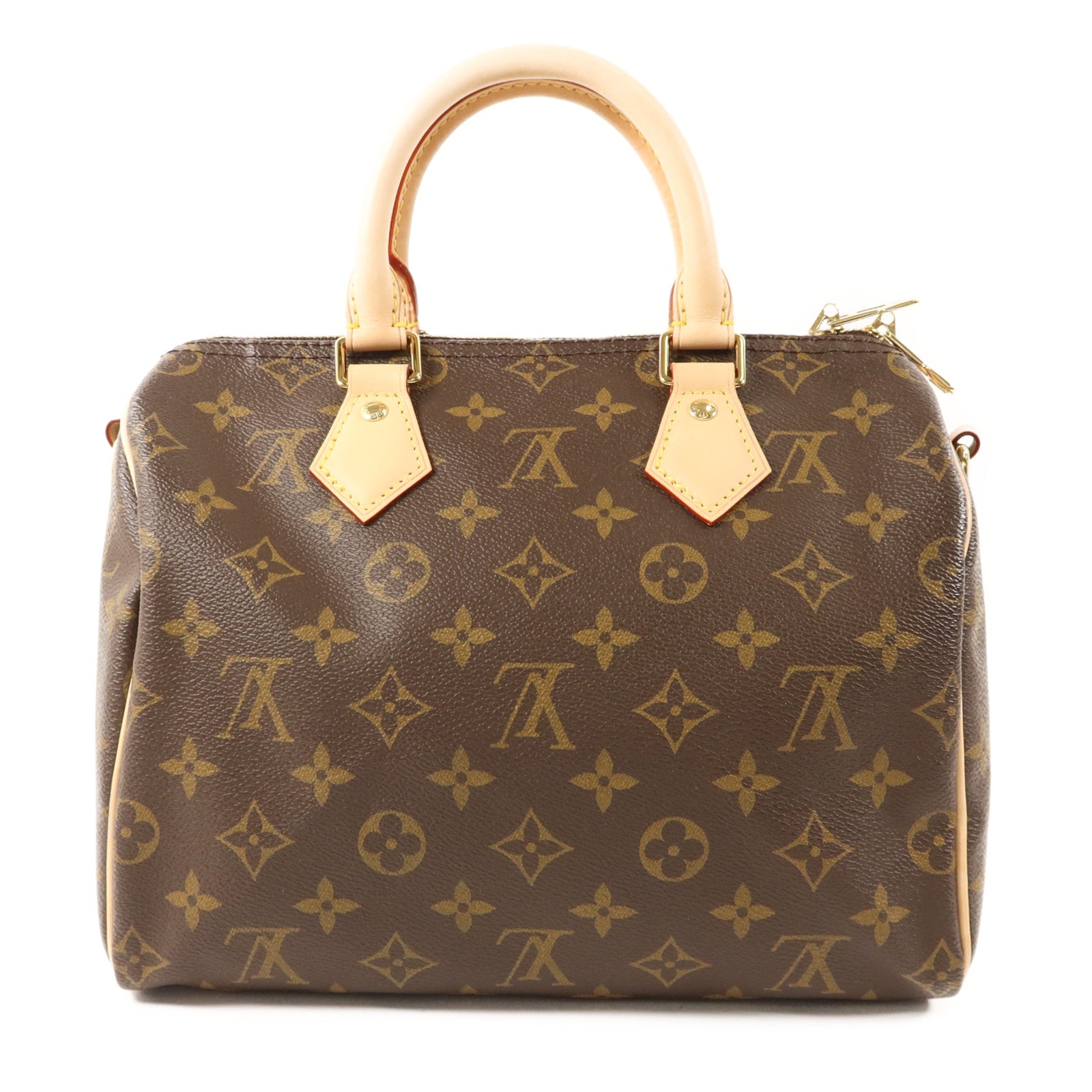 LOUIS VUITTON Monogram Speedy 25 Bandouliere金扣手挽肩背兩用袋