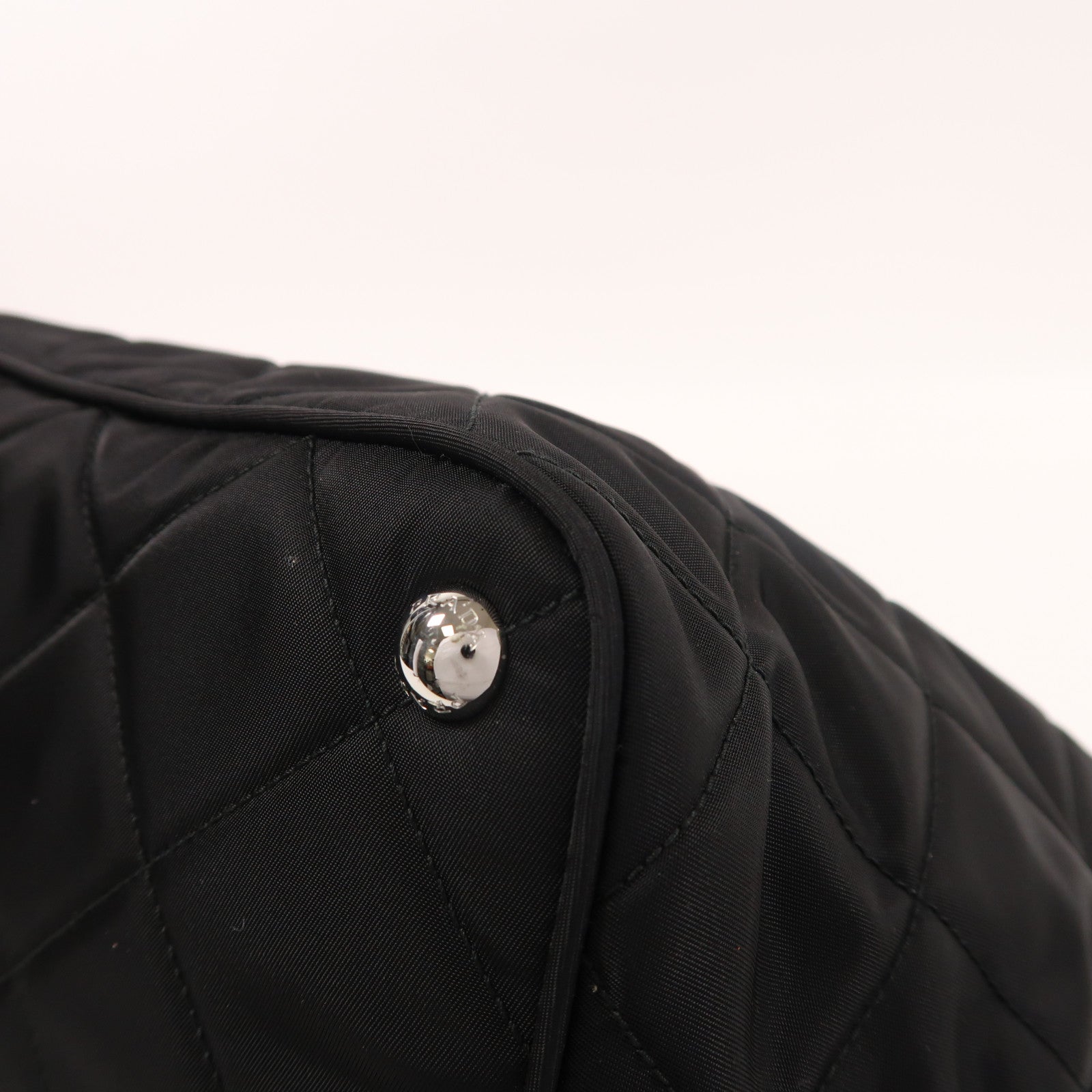 PRADA 尼龍2 Way Shoulder銀扣手挽肩背兩用袋