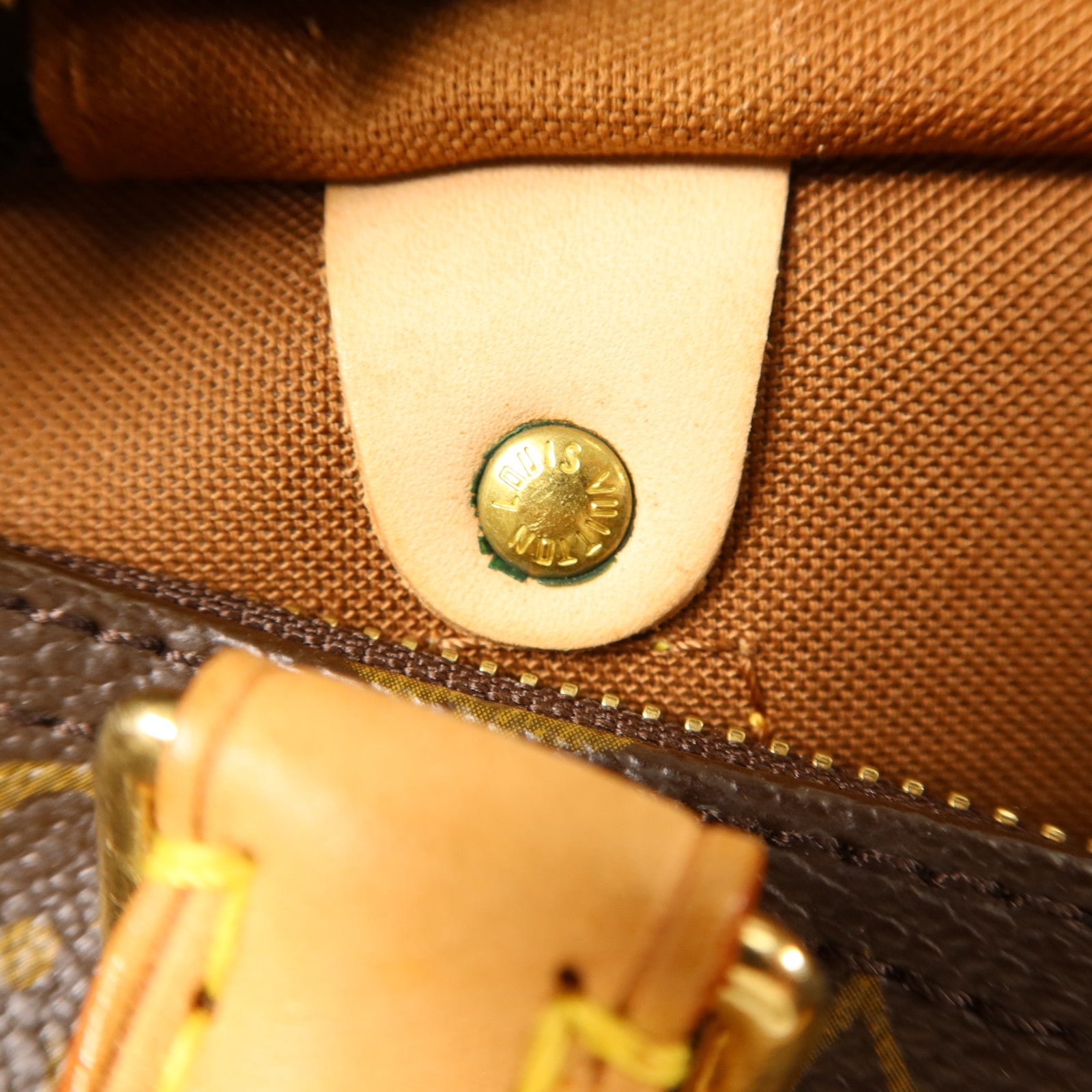 LOUIS VUITTON Monogram Speedy 30金扣手挽袋