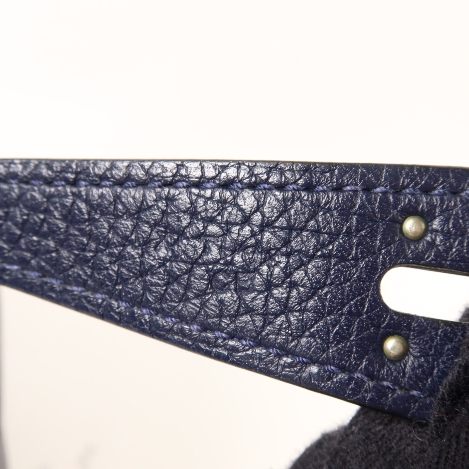 HERMES Clemence皮革Lindy 26手挽肩背兩用袋Bleu Nuit