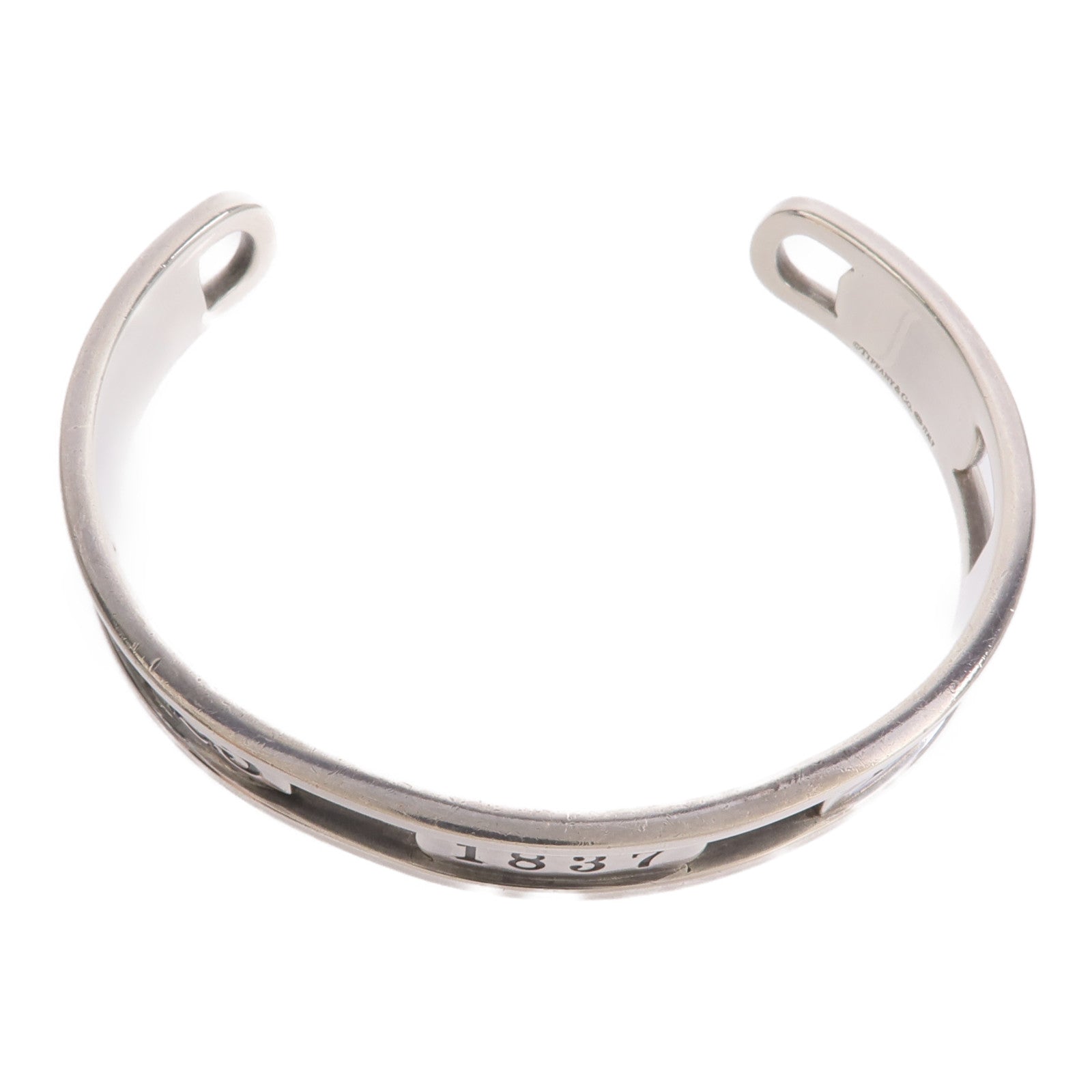 TIFFANY＆CO 925純銀1837 Sterling Open Cuff Bracelet手鐲