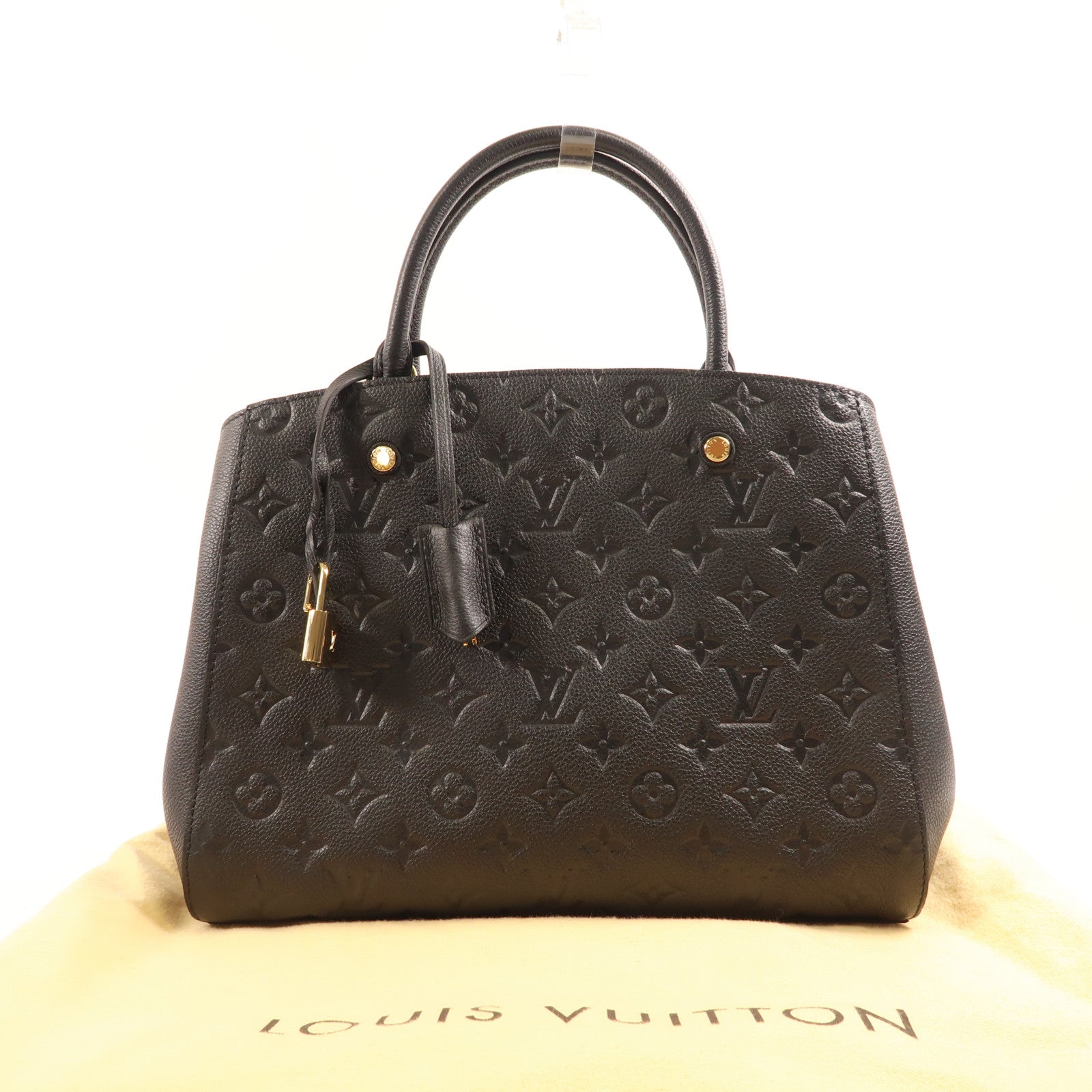 LOUIS VUITTON Monogram Empreinte Montaigne MM手挽肩背兩用袋