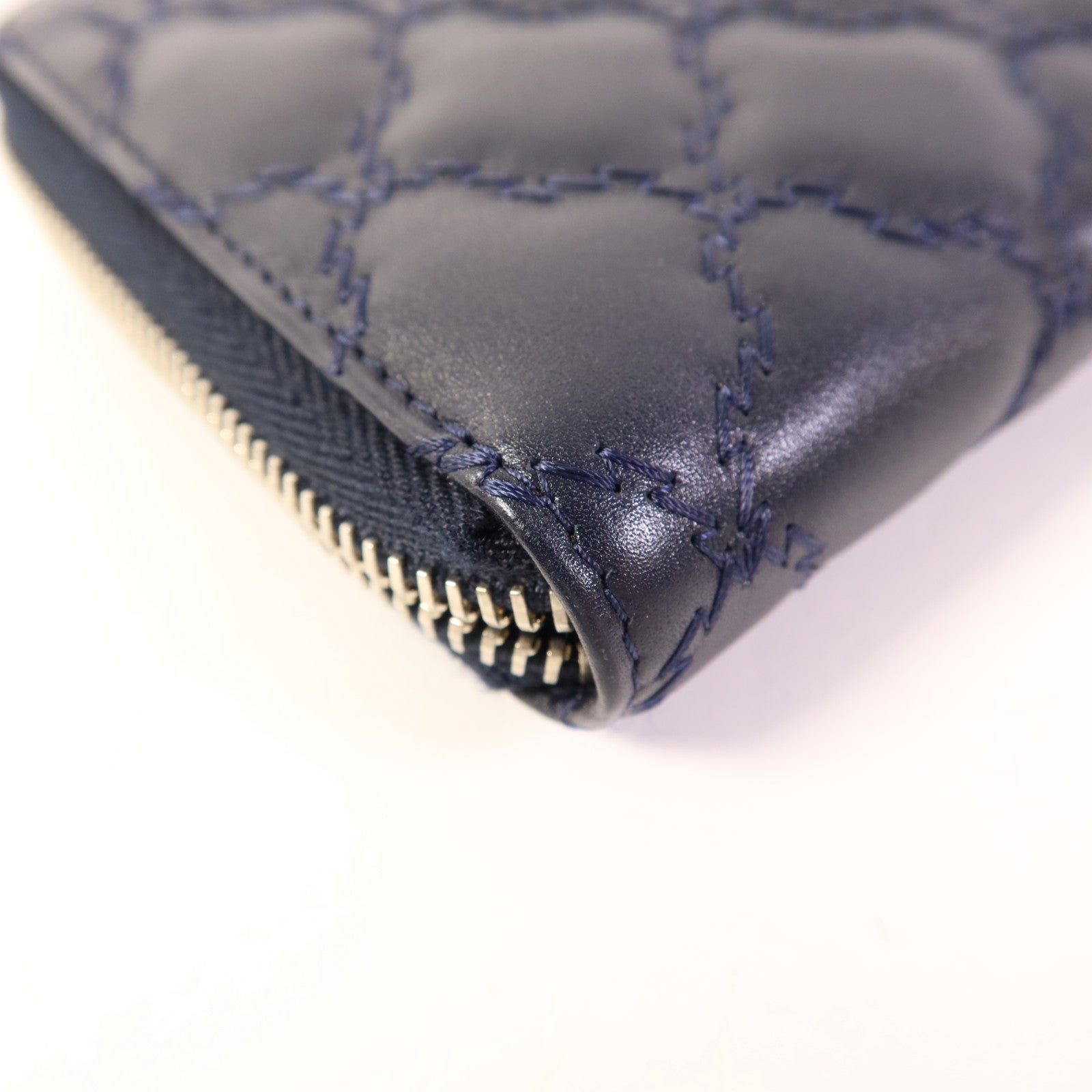 CHANEL 牛皮皮革Wallet銀扣長錢包