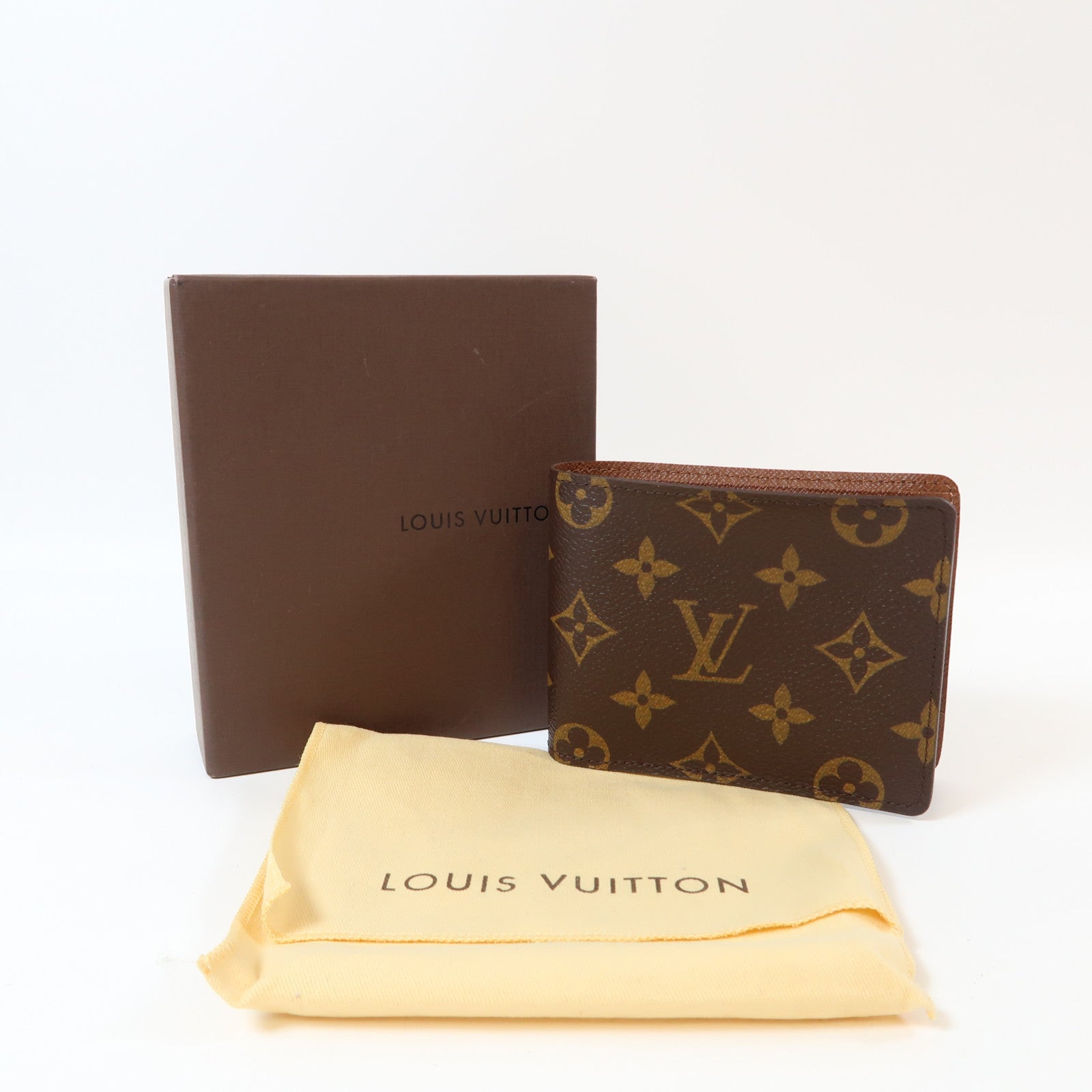 LOUIS VUITTON Monogram Bifold Wallet錢包啡色