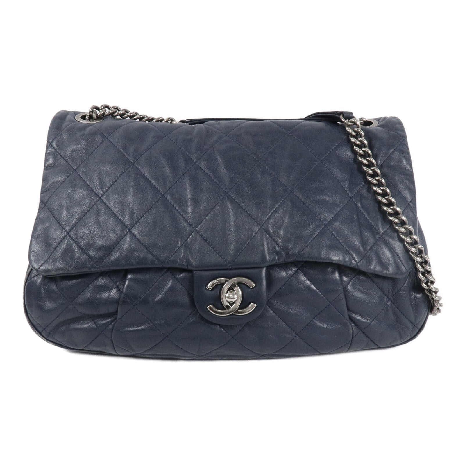 CHANEL 牛皮皮革Chain Shoulder鏈帶肩背袋