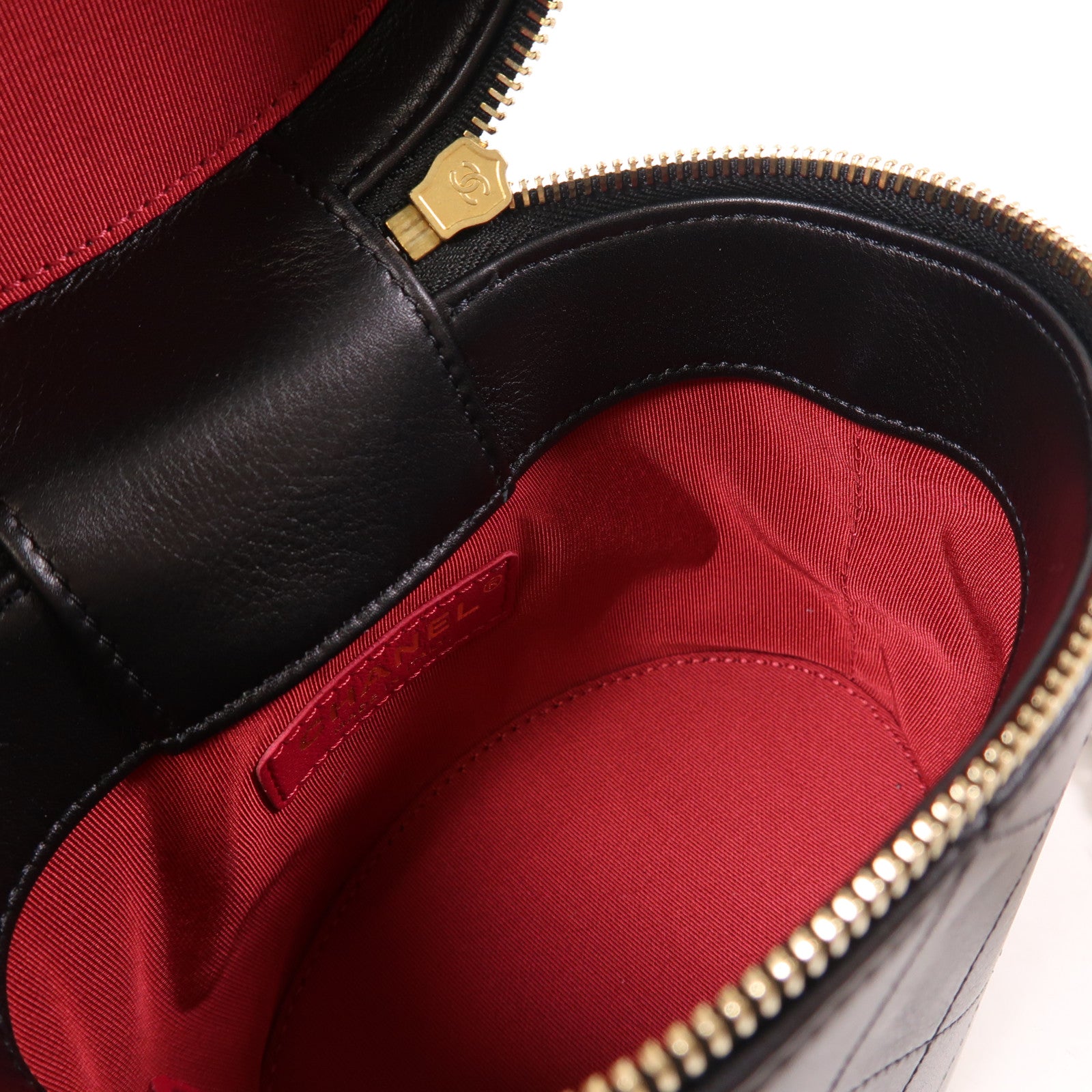 CHANEL 牛皮皮革Chain Shoulder Bag金扣鏈帶手挽肩背兩用袋