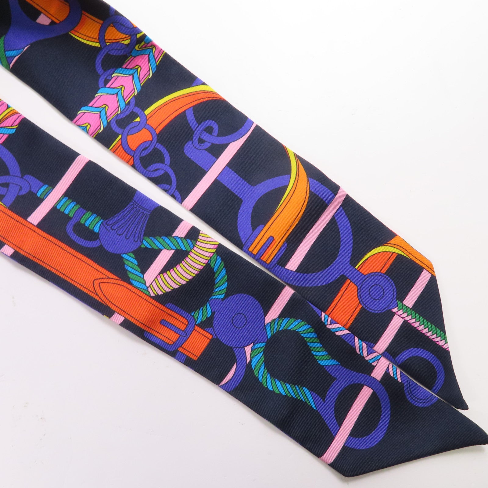 HERMES 絲質Twilly絲巾