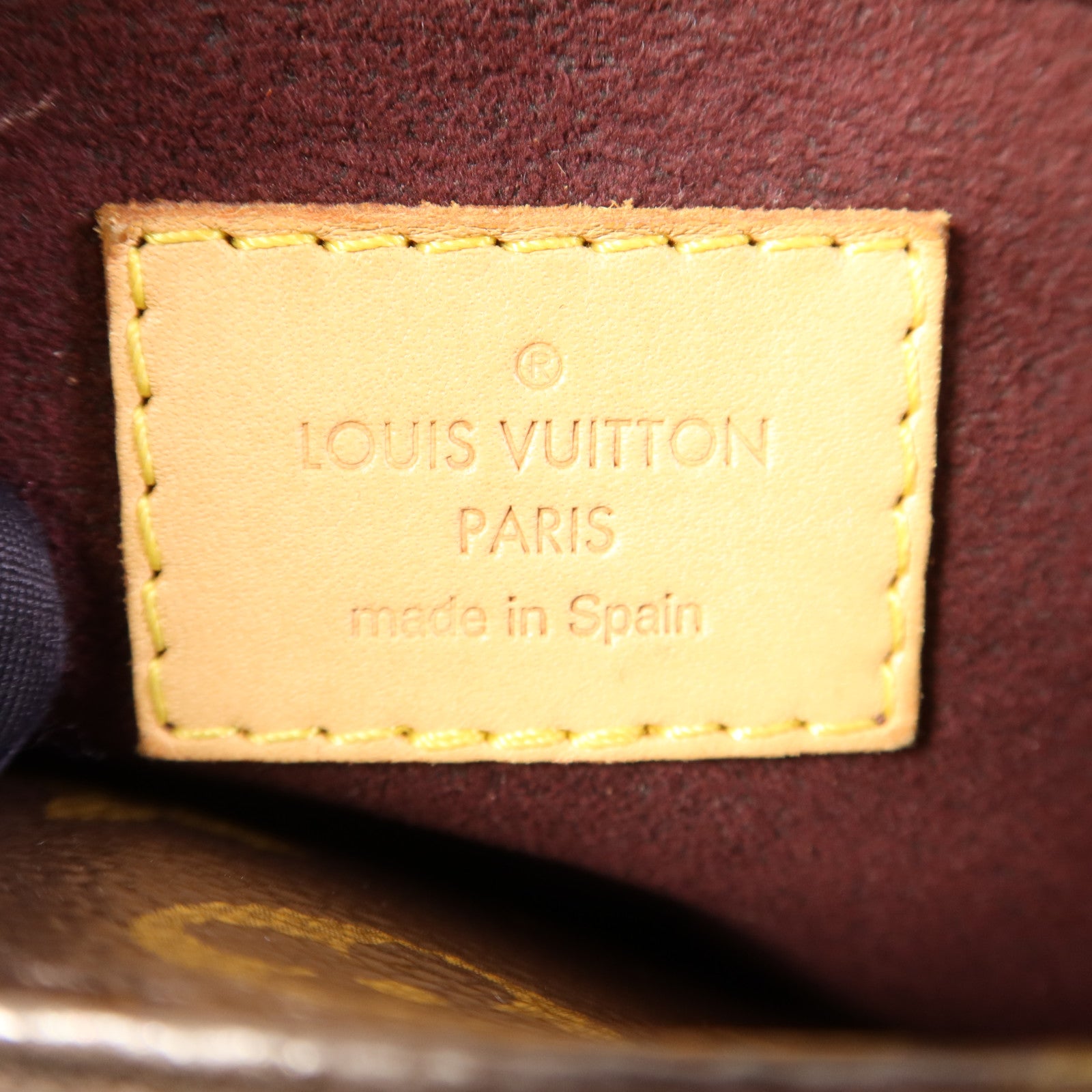 LOUIS VUITTON Monogram Montaigne BB金扣手挽肩背兩用袋棕色