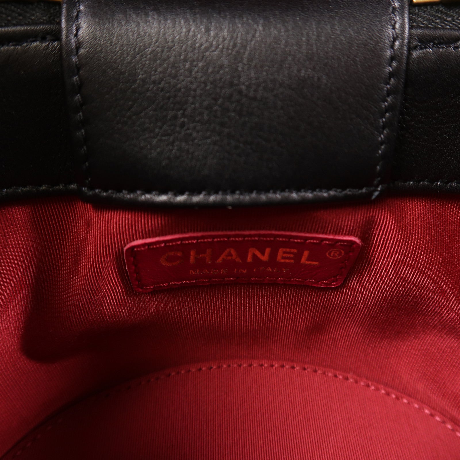 CHANEL 牛皮皮革Chain Shoulder Bag金扣鏈帶手挽肩背兩用袋