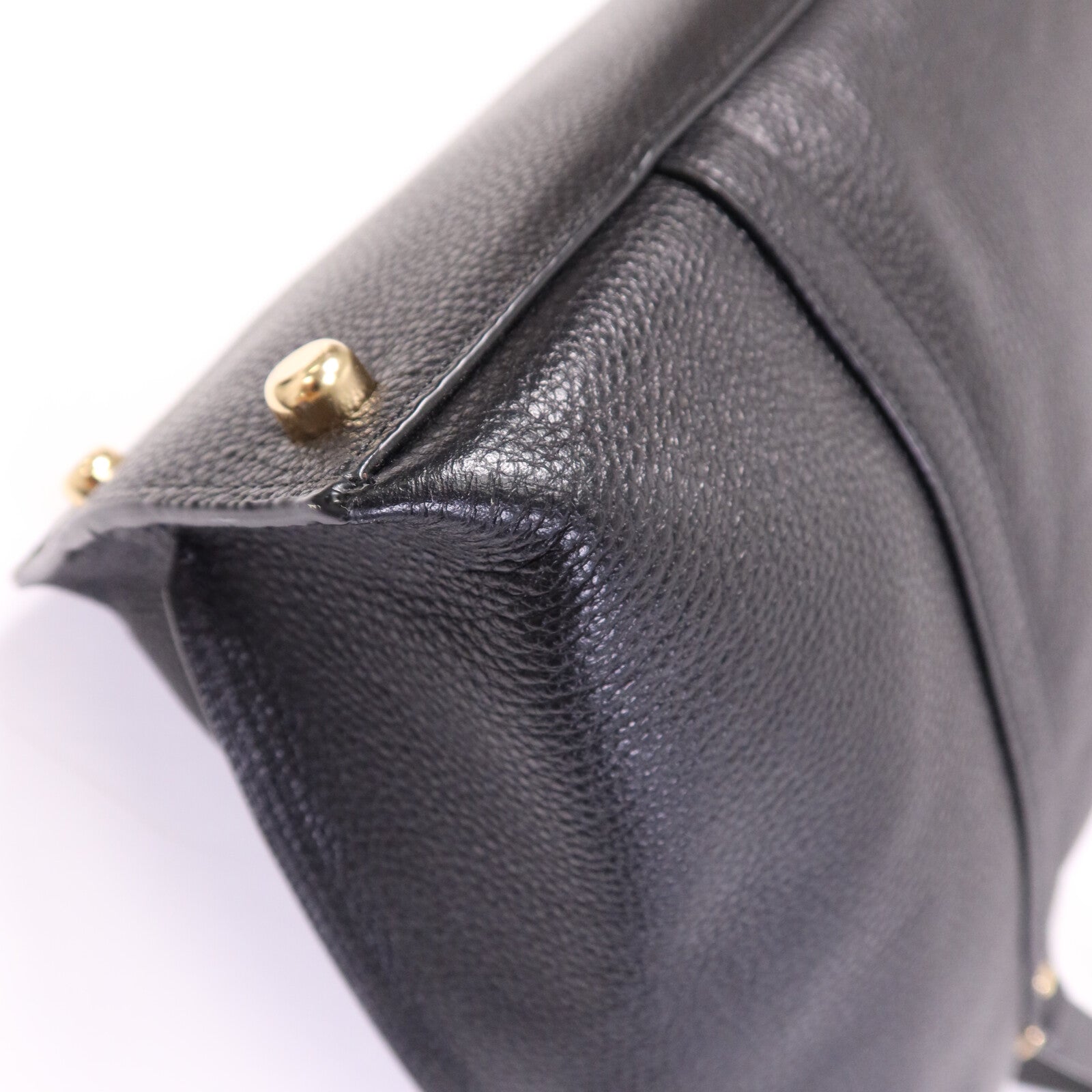 COACH 帆布/皮革Tote Bag金扣手挽袋