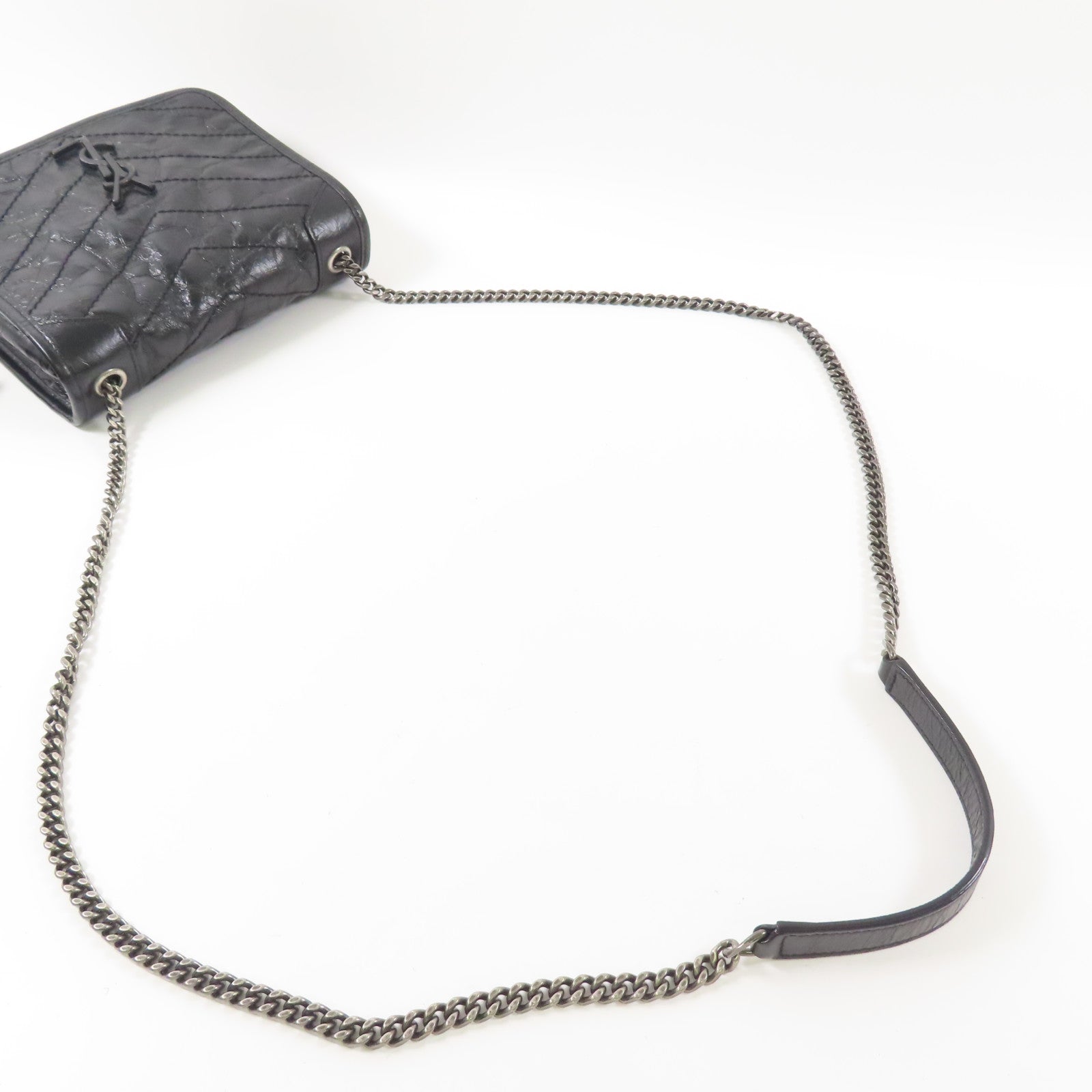 SAINT LAURENT 牛皮皮革Chain Shoulder Bag鏈帶肩背袋