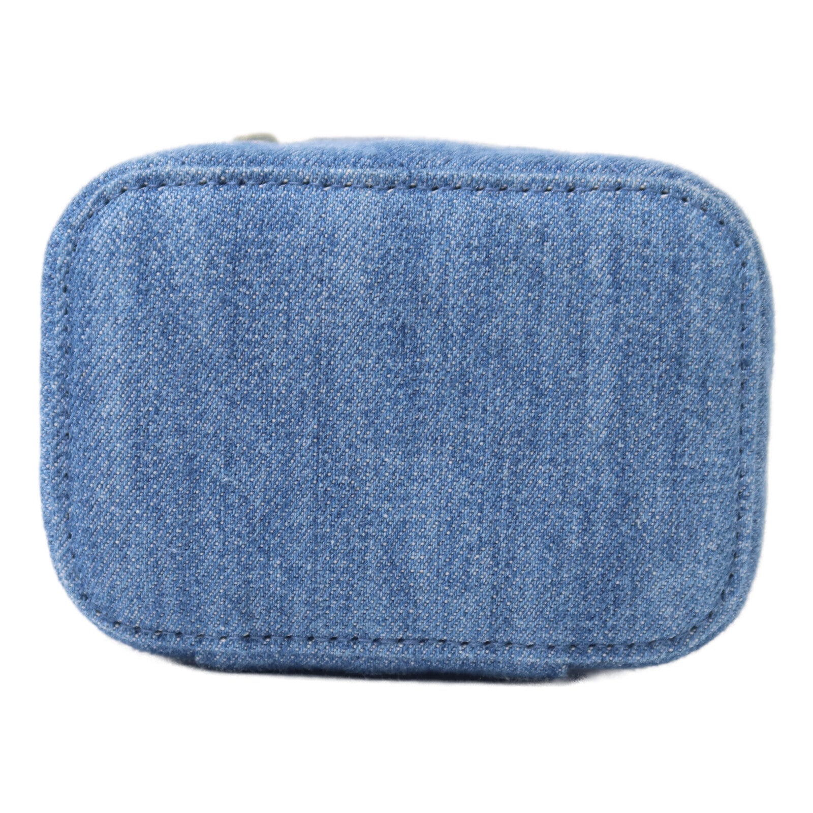 CHANEL 牛仔布Mini Vanity Case鏈帶肩背袋