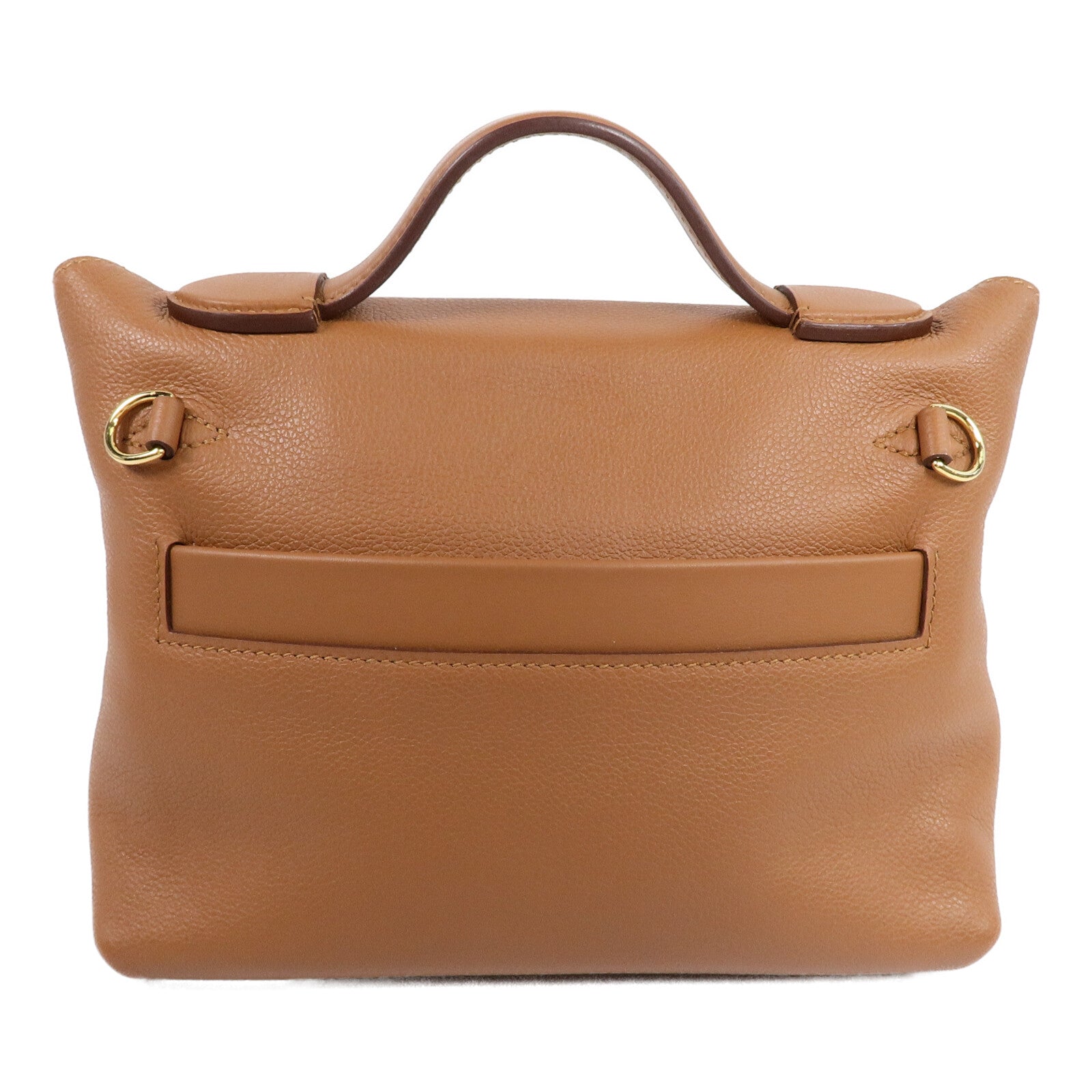 HERMES Clemence皮革24/24 Mini手挽肩背兩用袋Gold