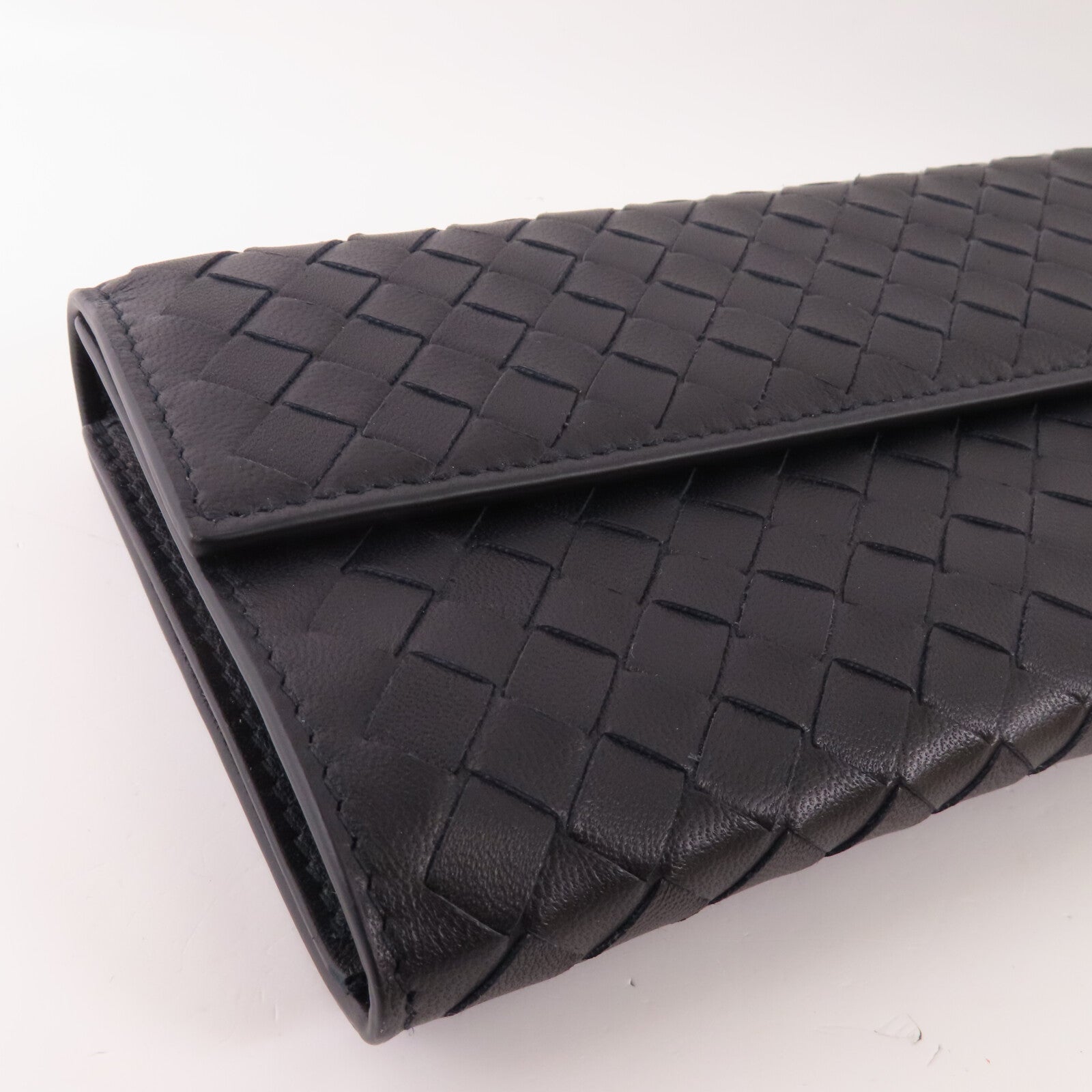 BOTTEGA VENETA 織紋皮革Long Wallet長錢包