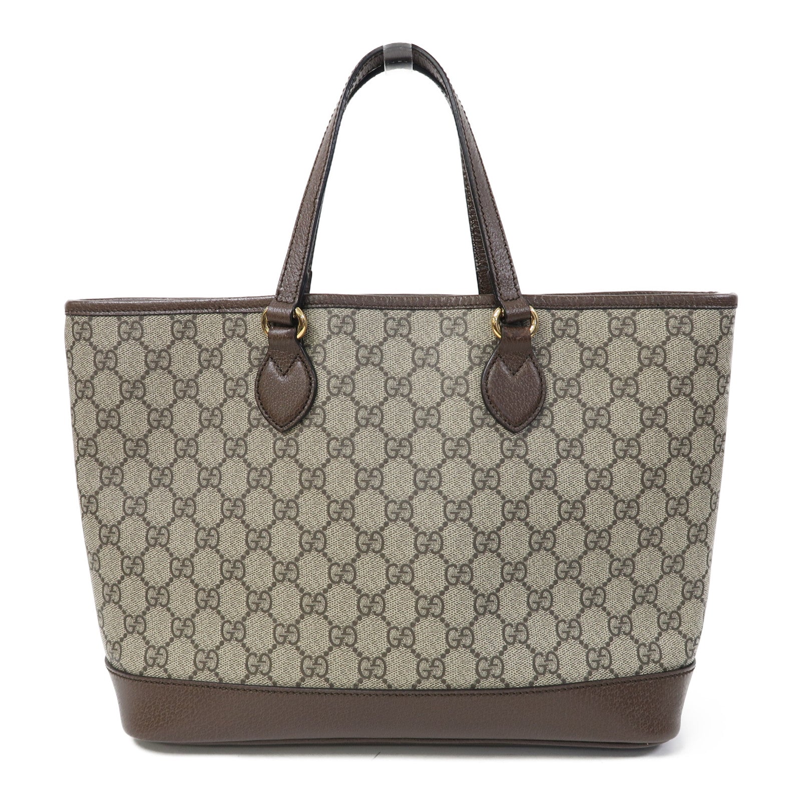 GUCCI 塗層帆布Ophidia GG金扣手挽肩背兩用袋啡色