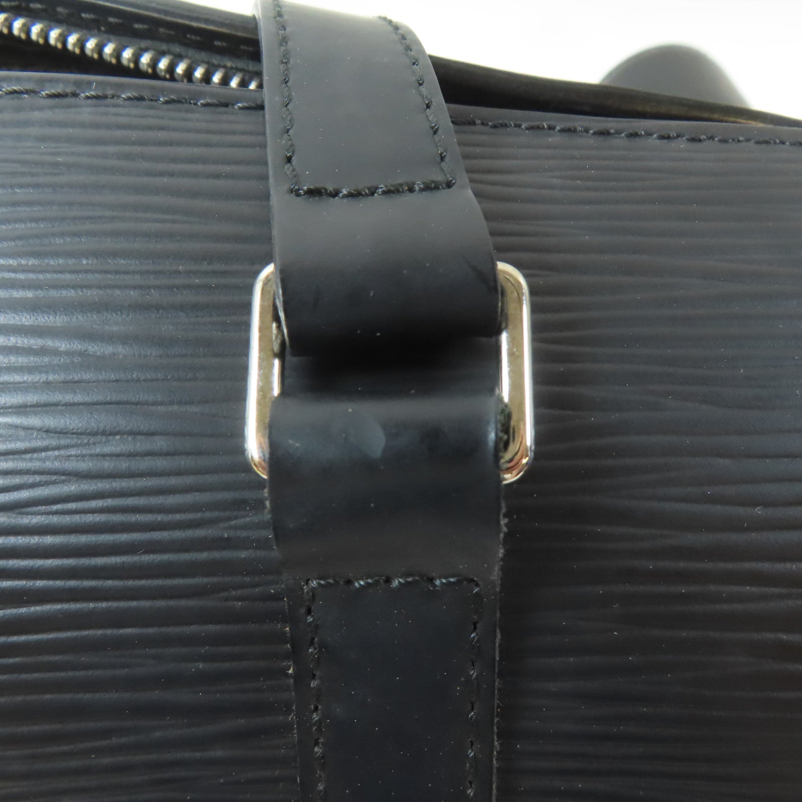 LOUIS VUITTON 【激減優惠】Epi Soufflot銀扣手挽袋黑色