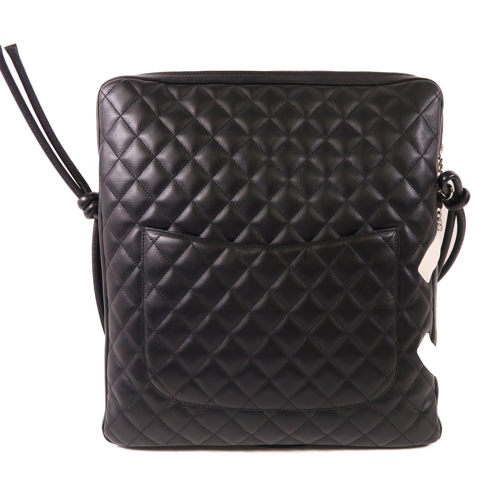 CHANEL 牛皮皮革Cambon Shoulder Bag銀扣肩背袋