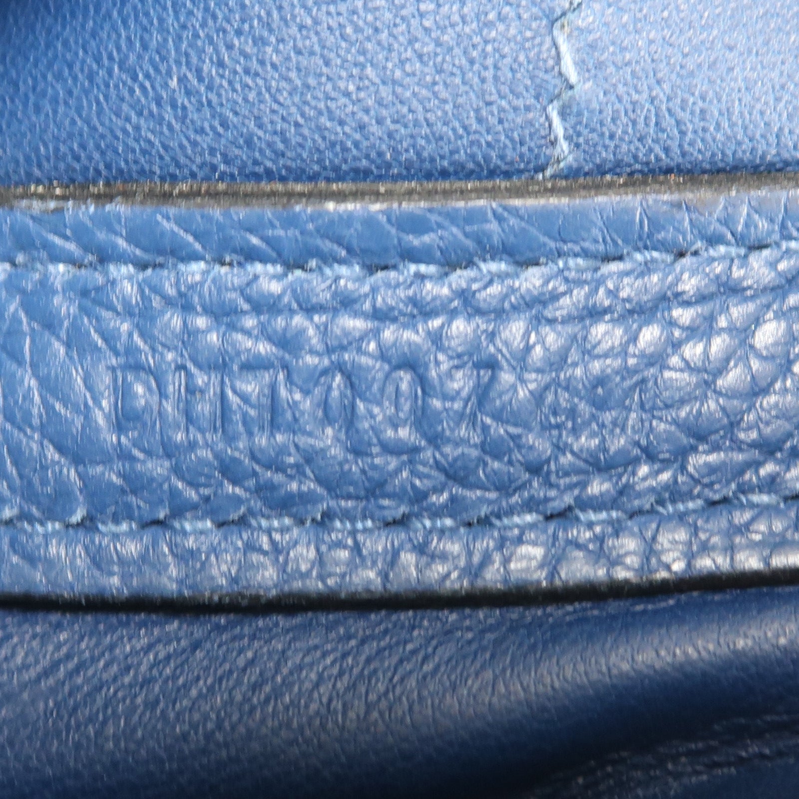 HERMES Clemence皮革24/24 29cm銀扣手挽肩背兩用袋Deep Bleu