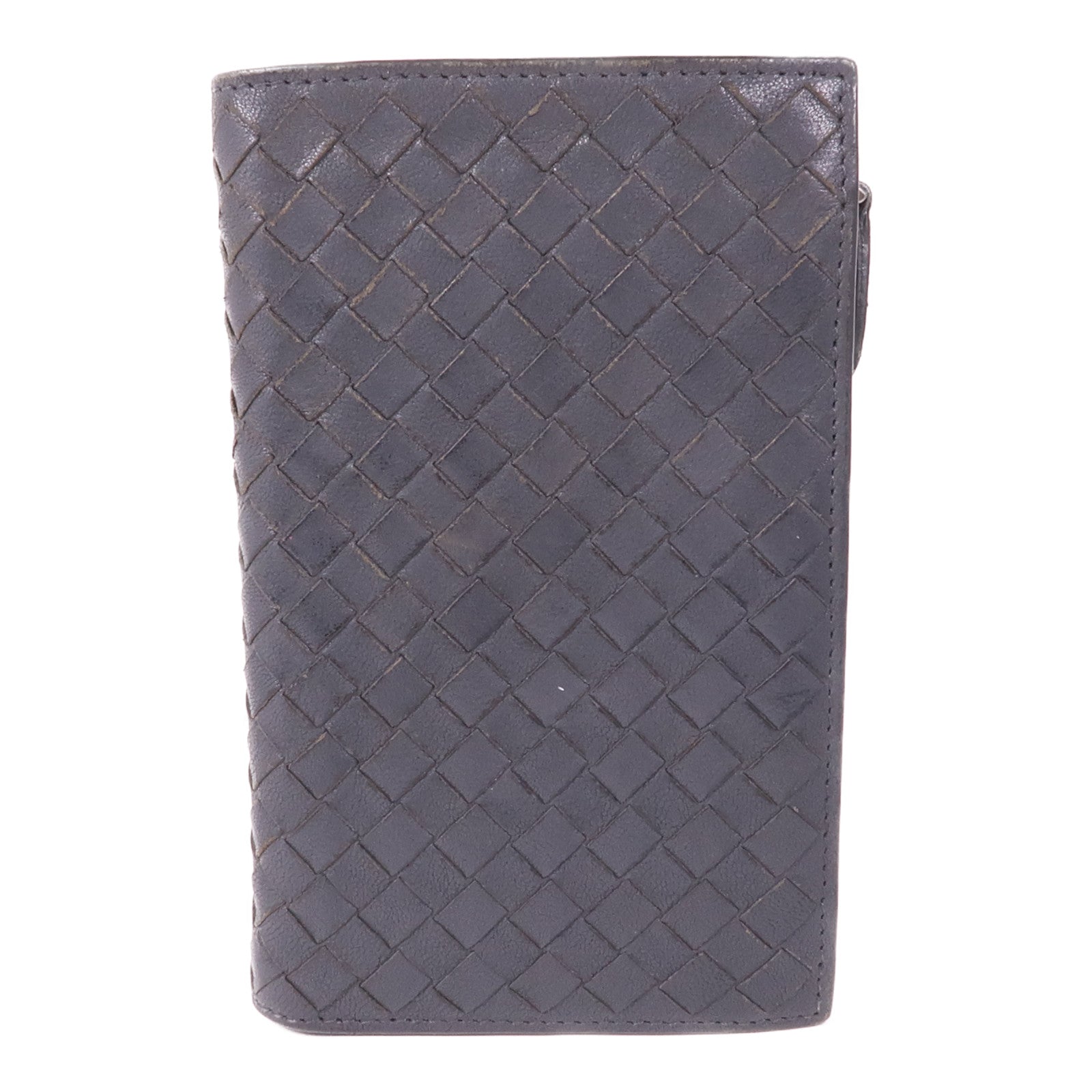 BOTTEGA VENETA 織紋皮革Wallet銀扣錢包