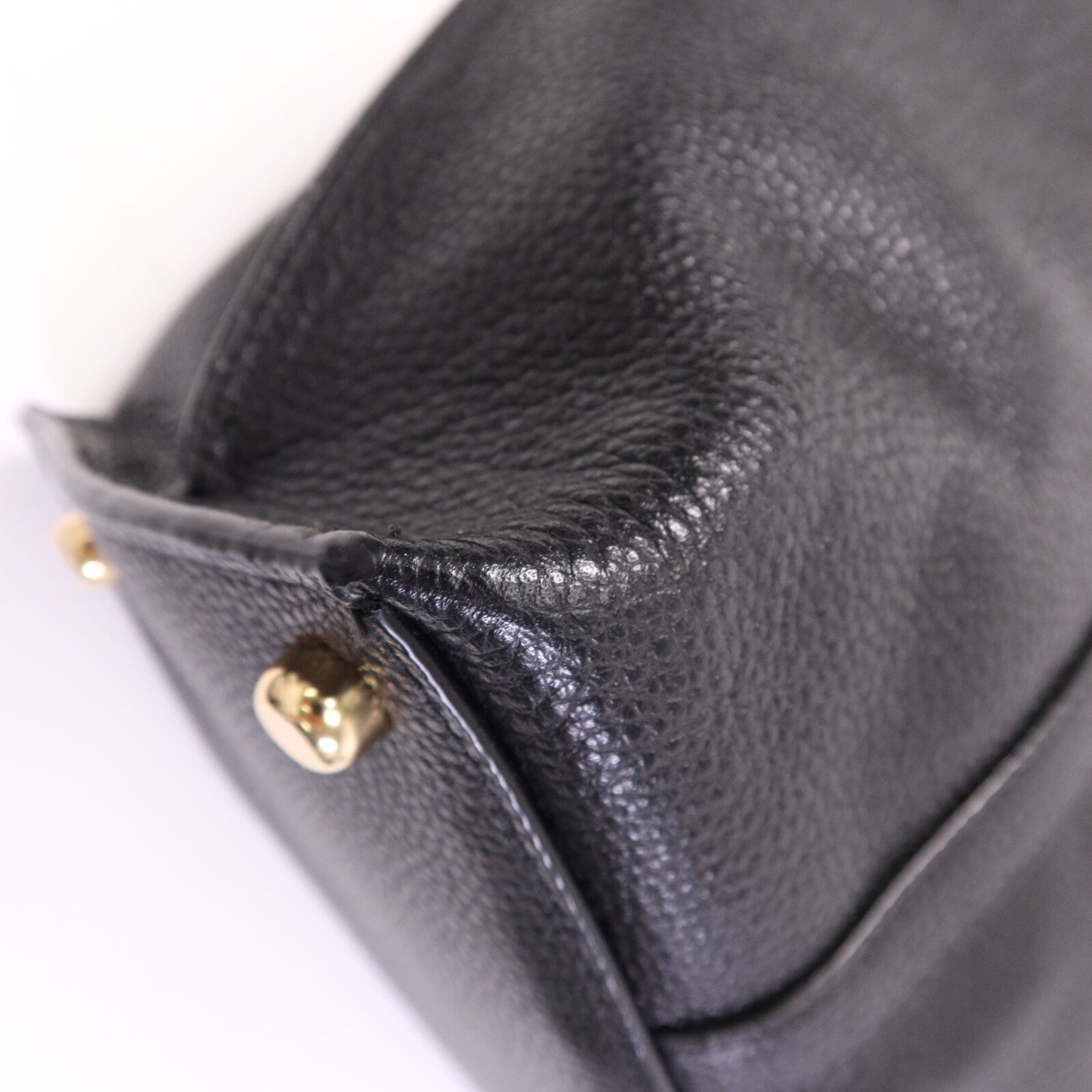 COACH 帆布/皮革Tote Bag金扣手挽袋