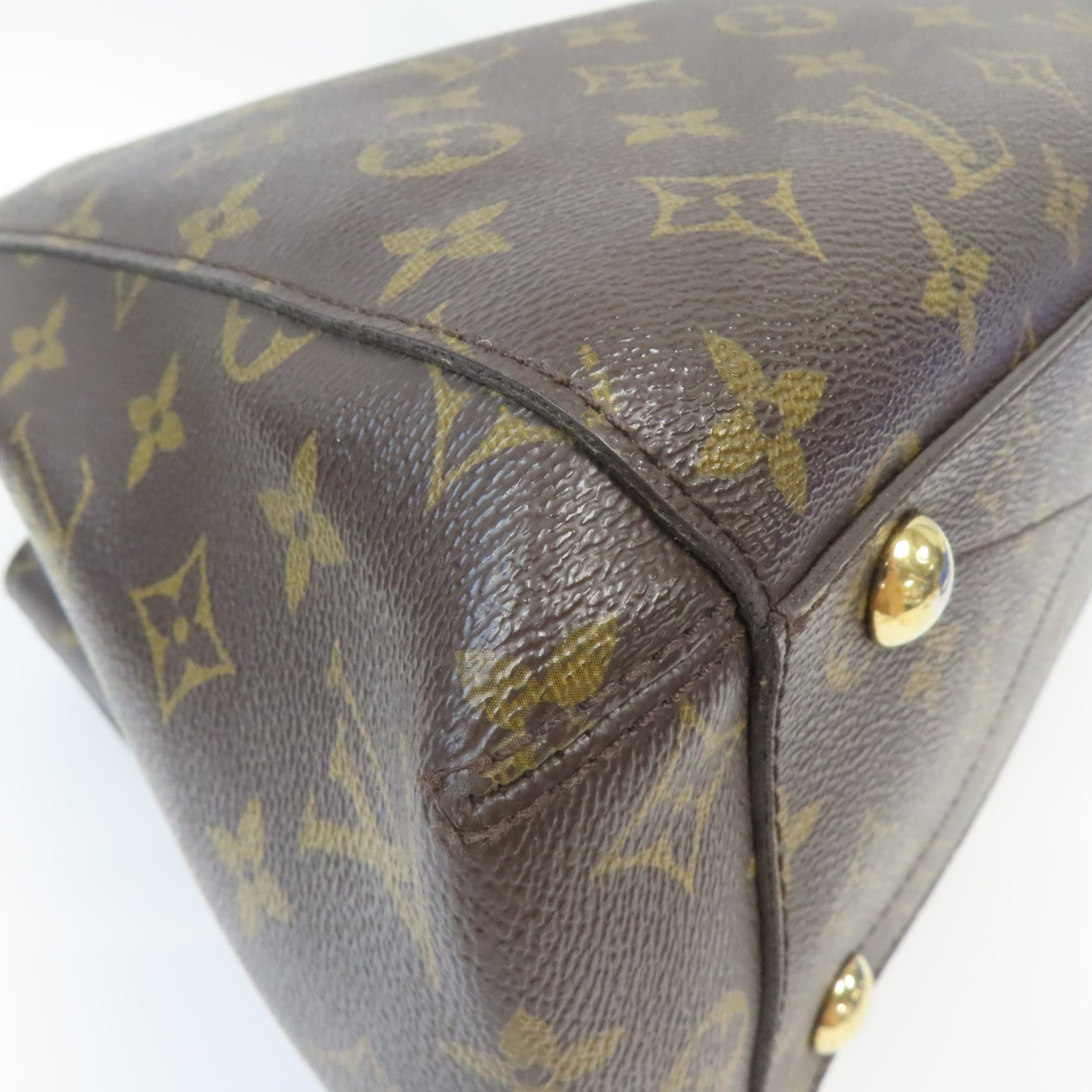 LOUIS VUITTON Monogram Montaigne金扣手挽肩背兩用袋啡色