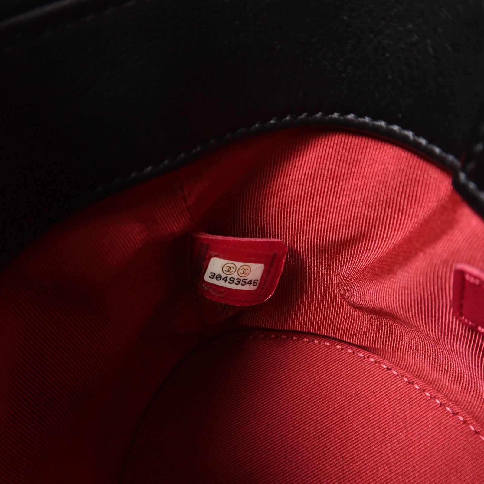 CHANEL 牛皮皮革Chain Shoulder Bag金扣鏈帶手挽肩背兩用袋