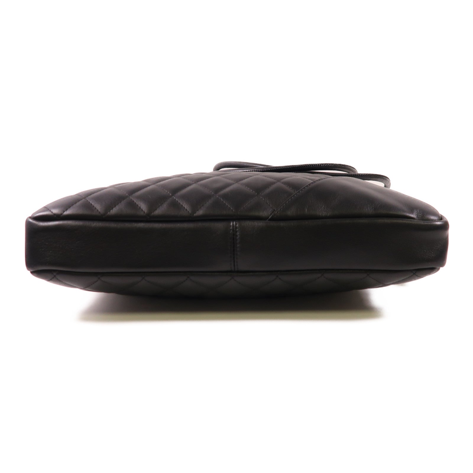 CHANEL 牛皮皮革Cambon Shoulder Bag銀扣肩背袋