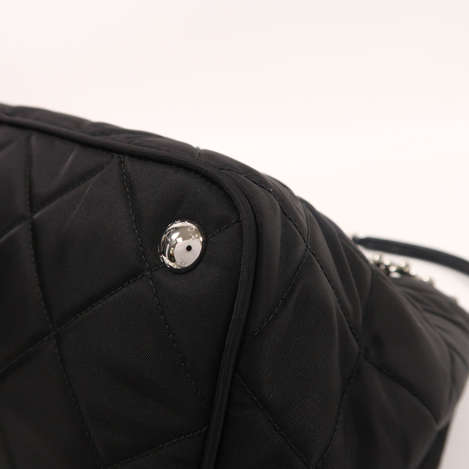 PRADA 尼龍2 Way Shoulder銀扣手挽肩背兩用袋
