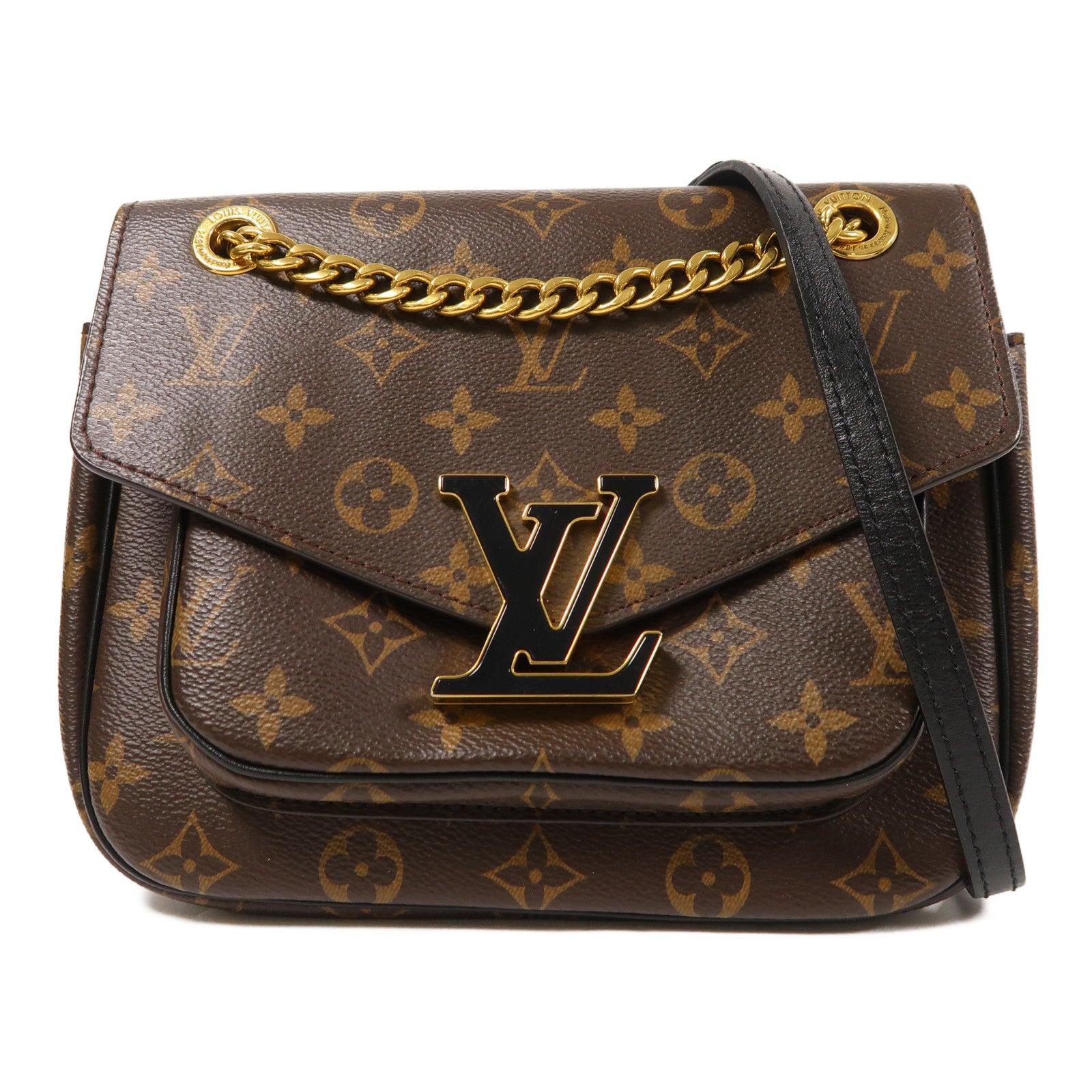LOUIS VUITTON LV GHW Passy Shoulder Bag M45592 Monogram Brown