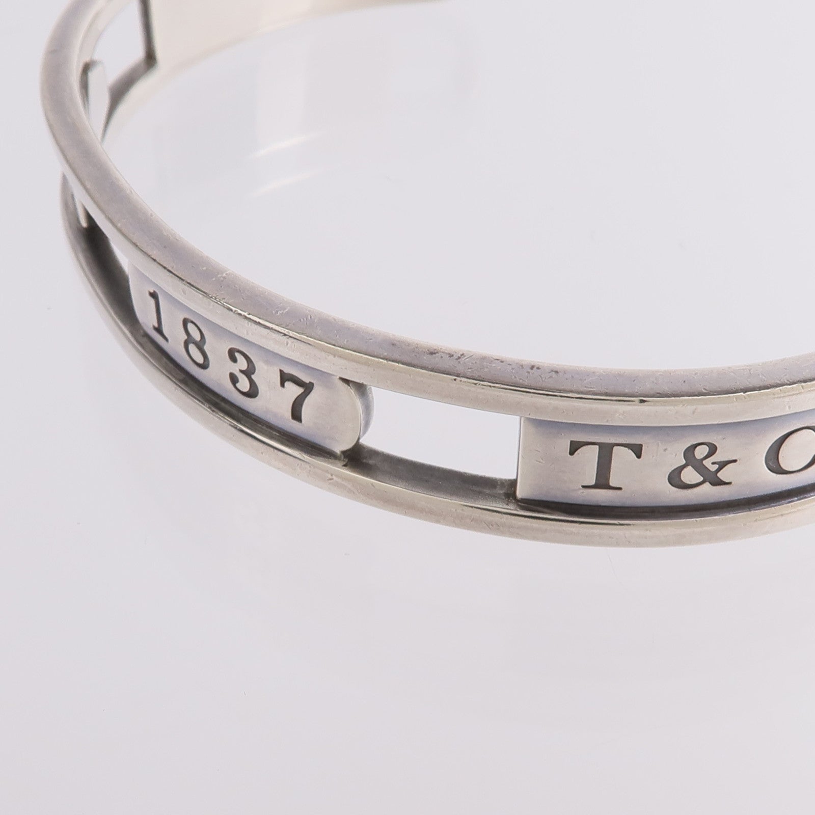 TIFFANY＆CO 925純銀1837 Sterling Open Cuff Bracelet手鐲