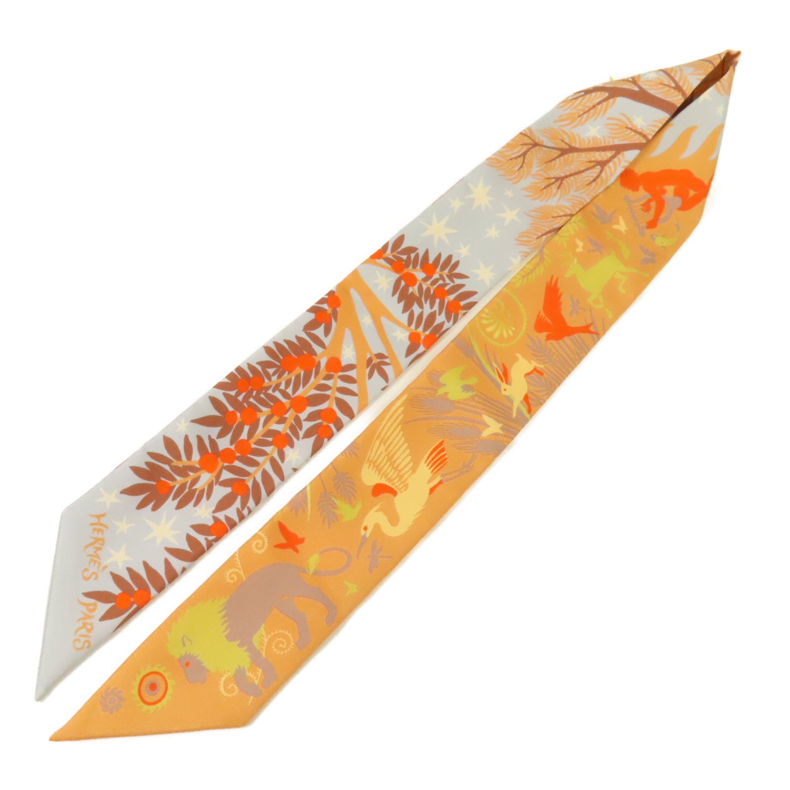 HERMES 絲質Twilly絲巾