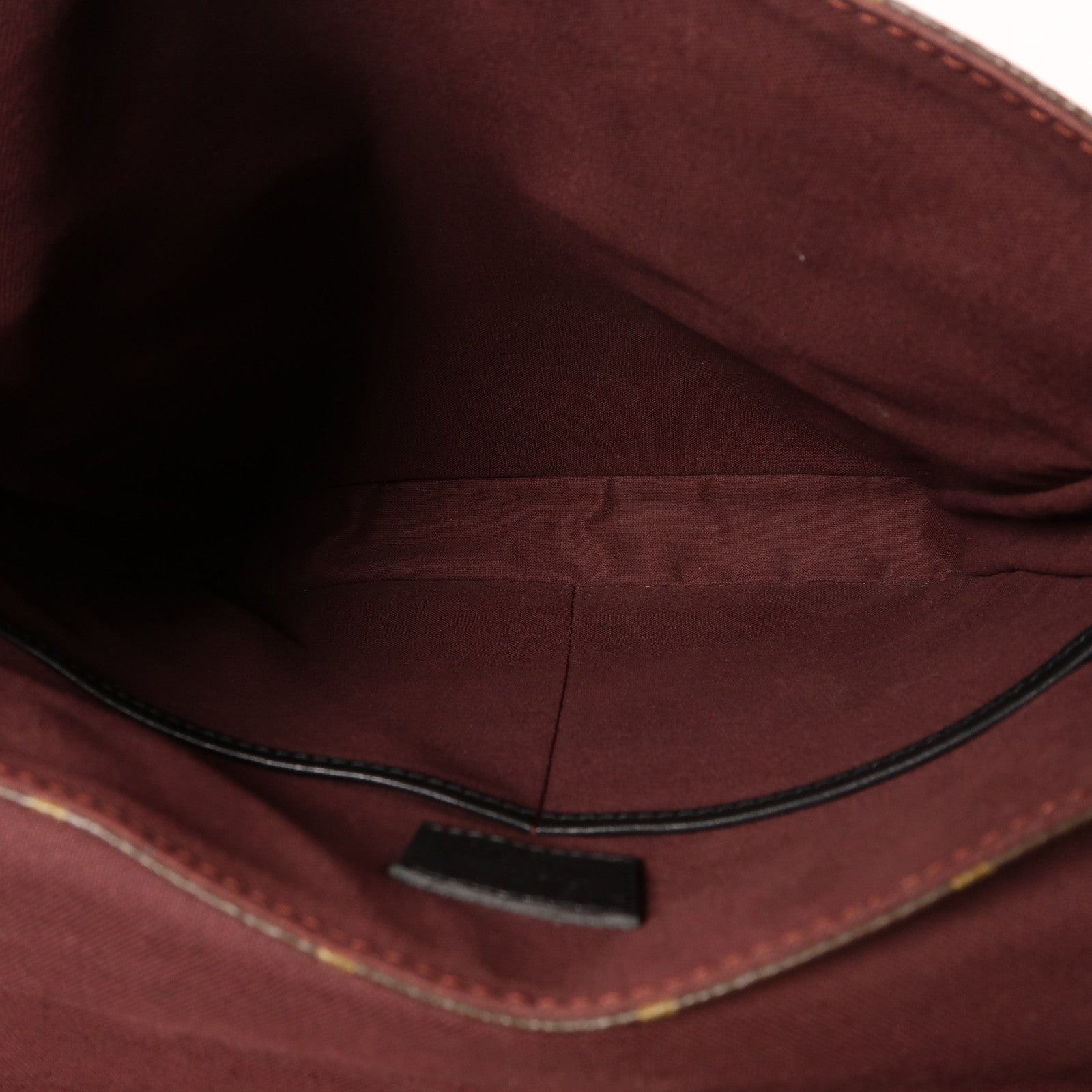 LOUIS VUITTON Monogram Macassar Bass銀扣肩背袋棕色