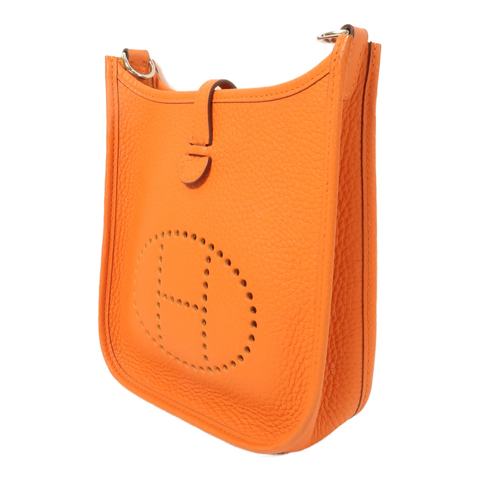 HERMES Clemence皮革Evelyne TPM肩背袋Feu
