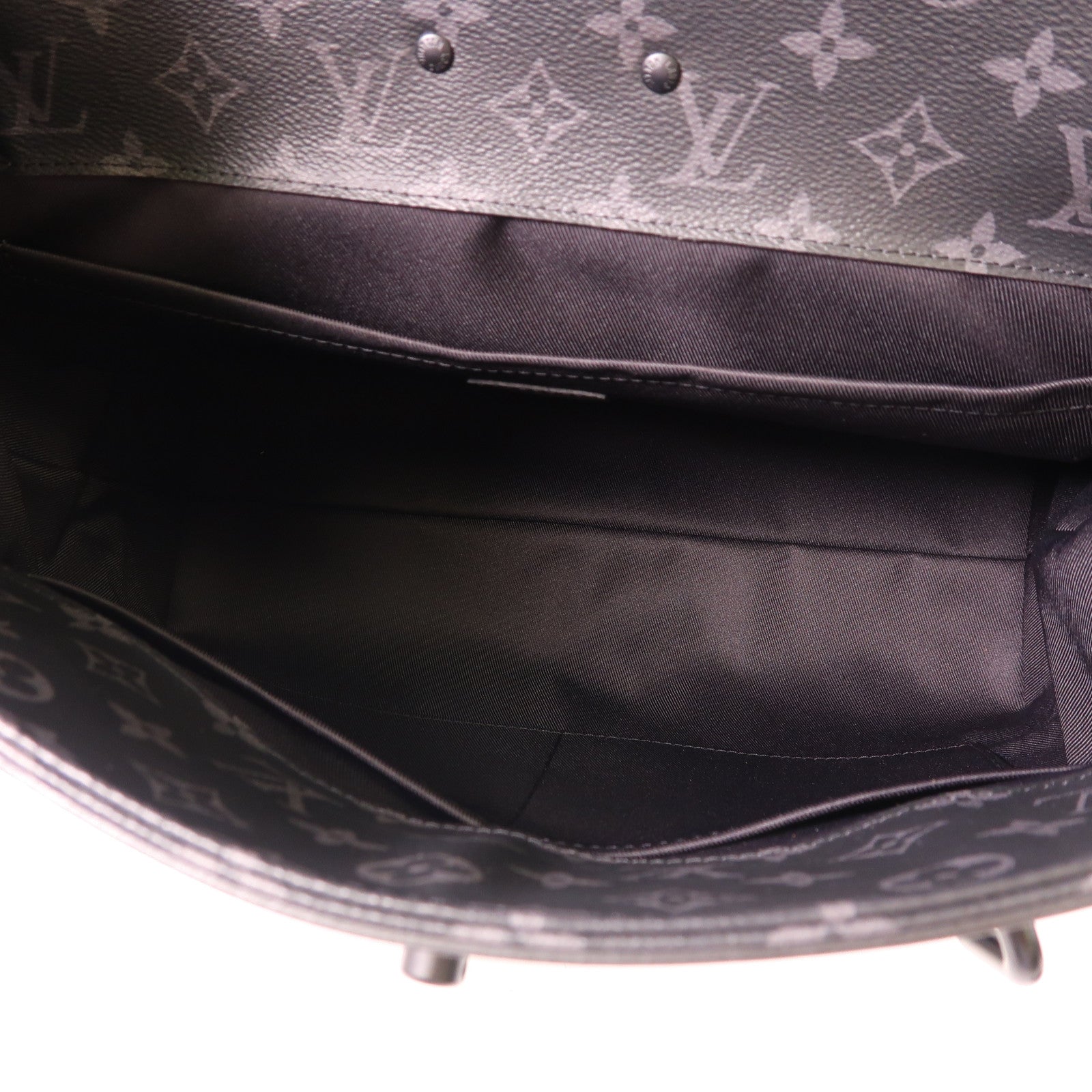 LOUIS VUITTON Monogram Eclipse Steamer PM手挽肩背兩用袋