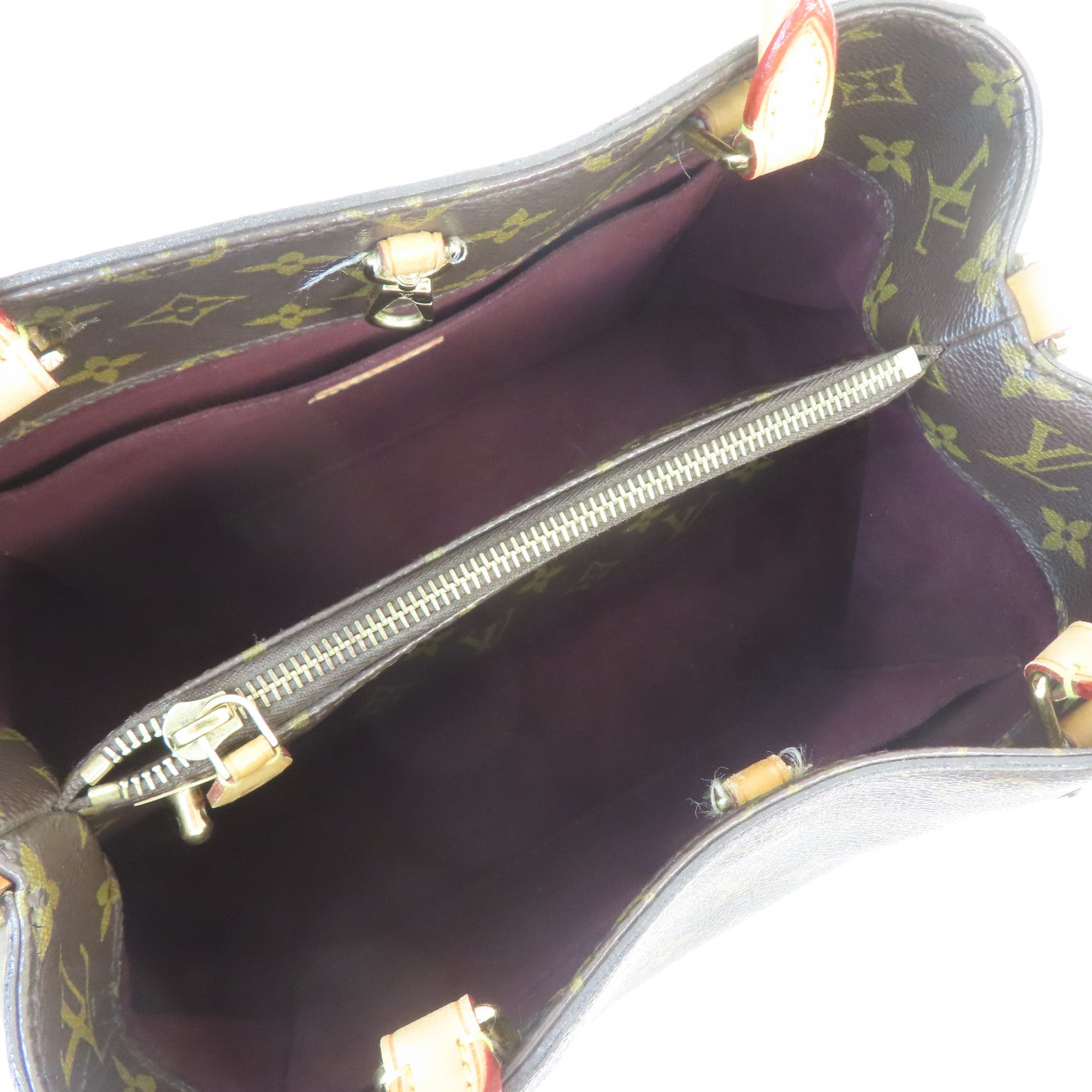 LOUIS VUITTON Monogram Montaigne金扣手挽肩背兩用袋啡色
