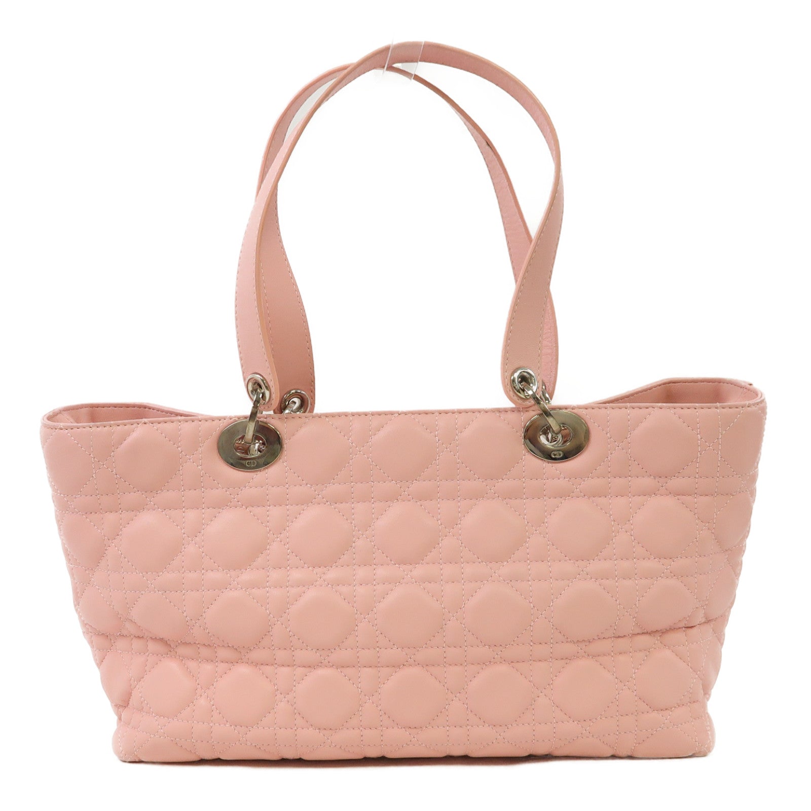 Dior 牛皮皮革Shoulder Bag銀扣肩背袋粉紅色