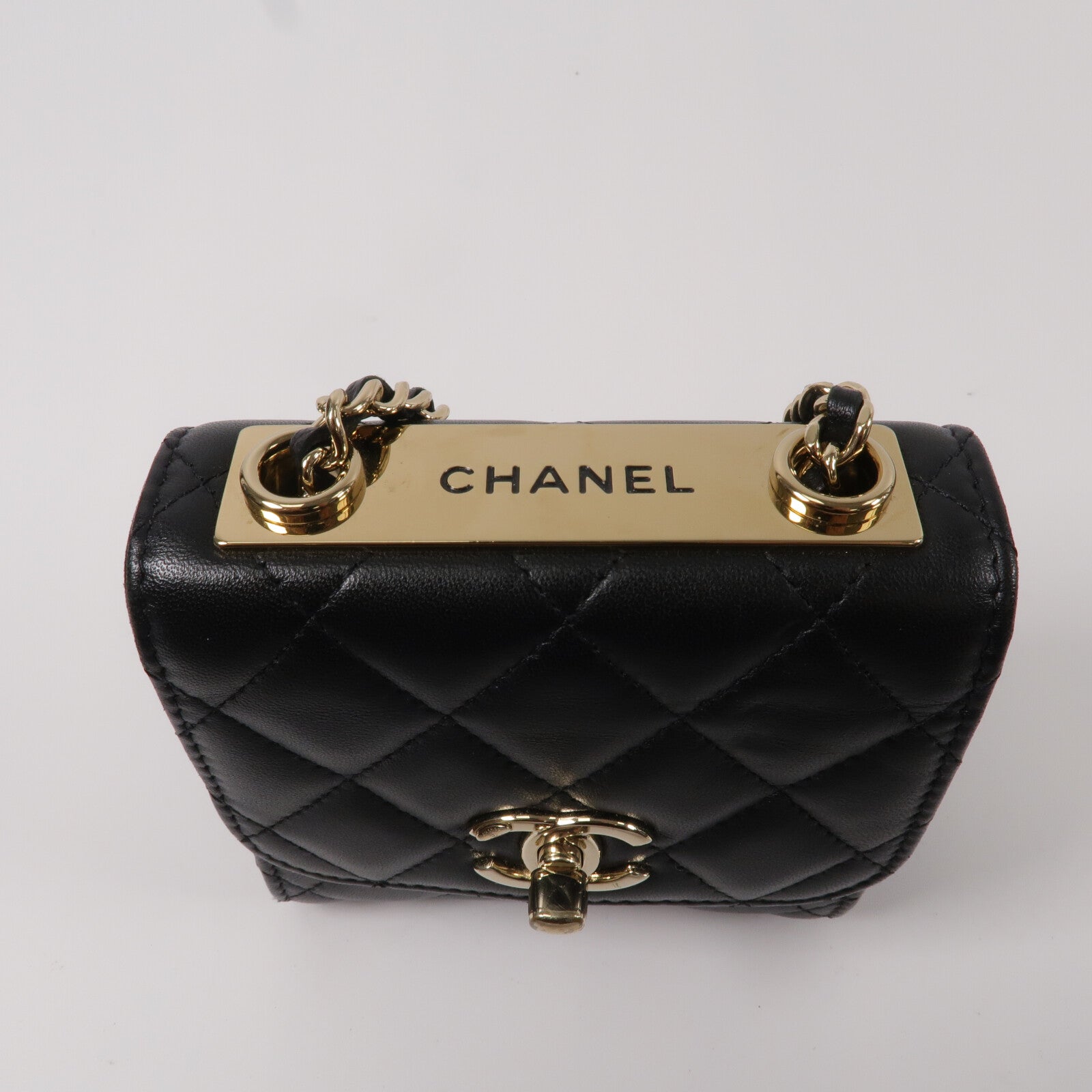 CHANEL 羊皮皮革Trendy CC Mini Bag鏈帶肩背袋