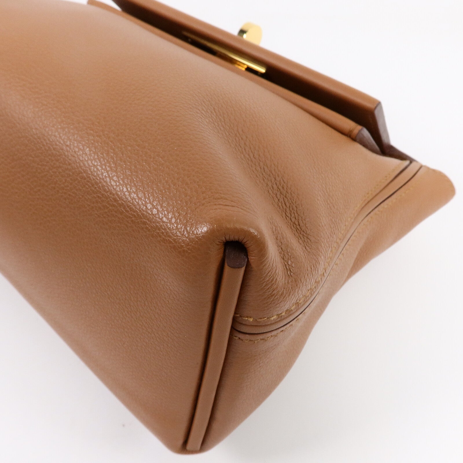 HERMES Clemence皮革24/24 Mini手挽肩背兩用袋Gold