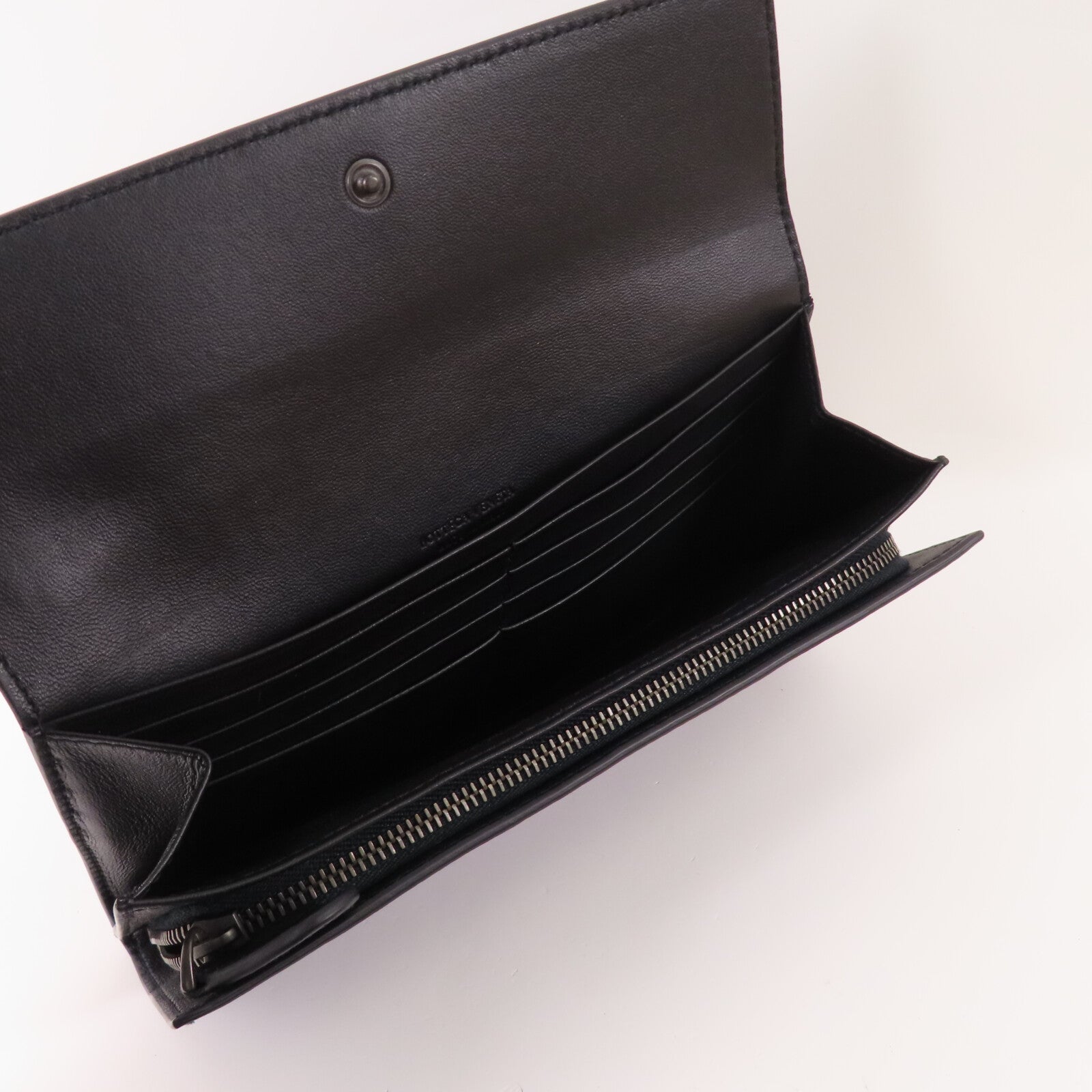 BOTTEGA VENETA 織紋皮革Long Wallet長錢包