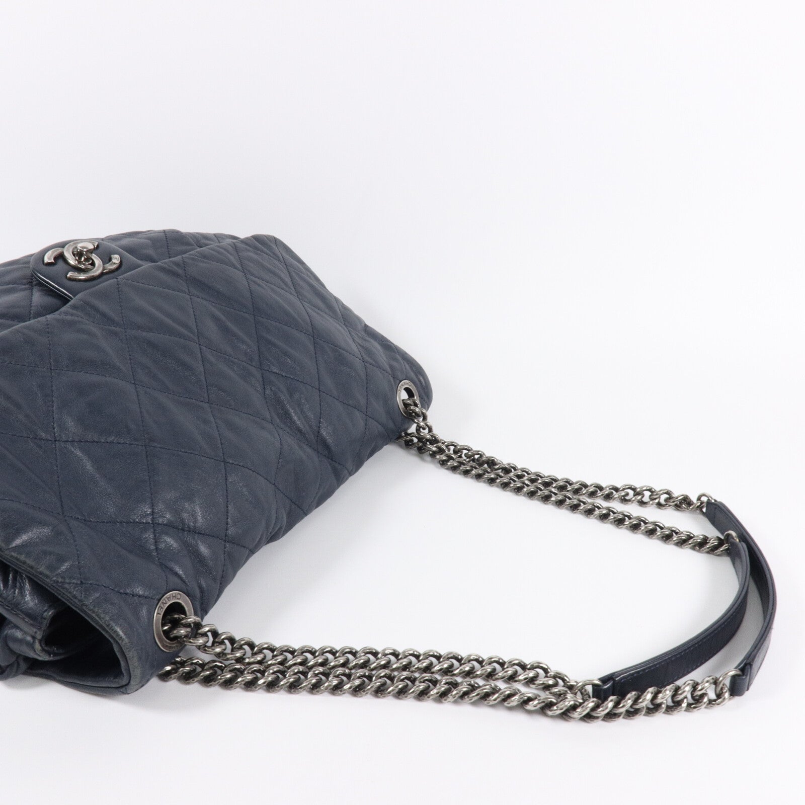 CHANEL 牛皮皮革Chain Shoulder鏈帶肩背袋