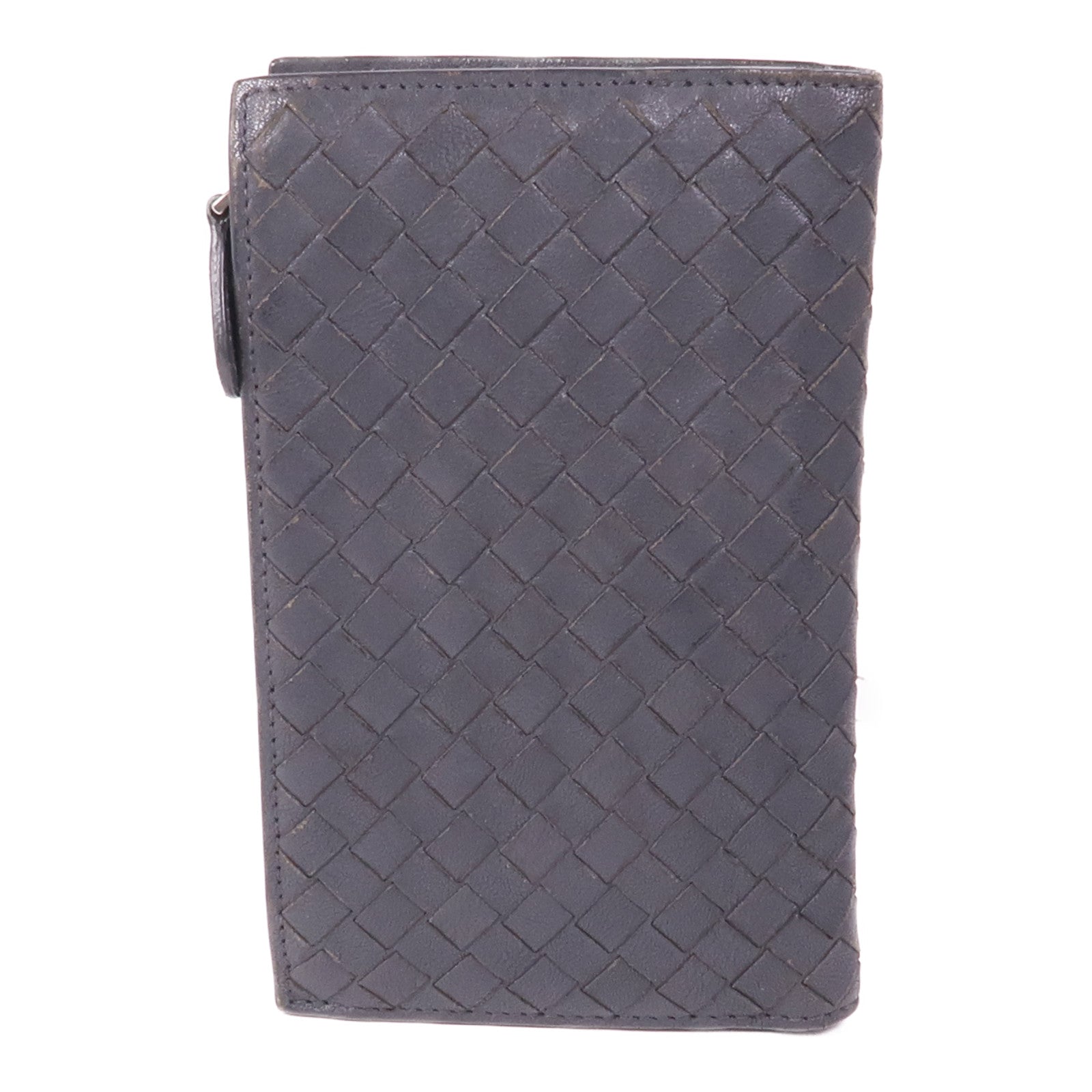 BOTTEGA VENETA 織紋皮革Wallet銀扣錢包