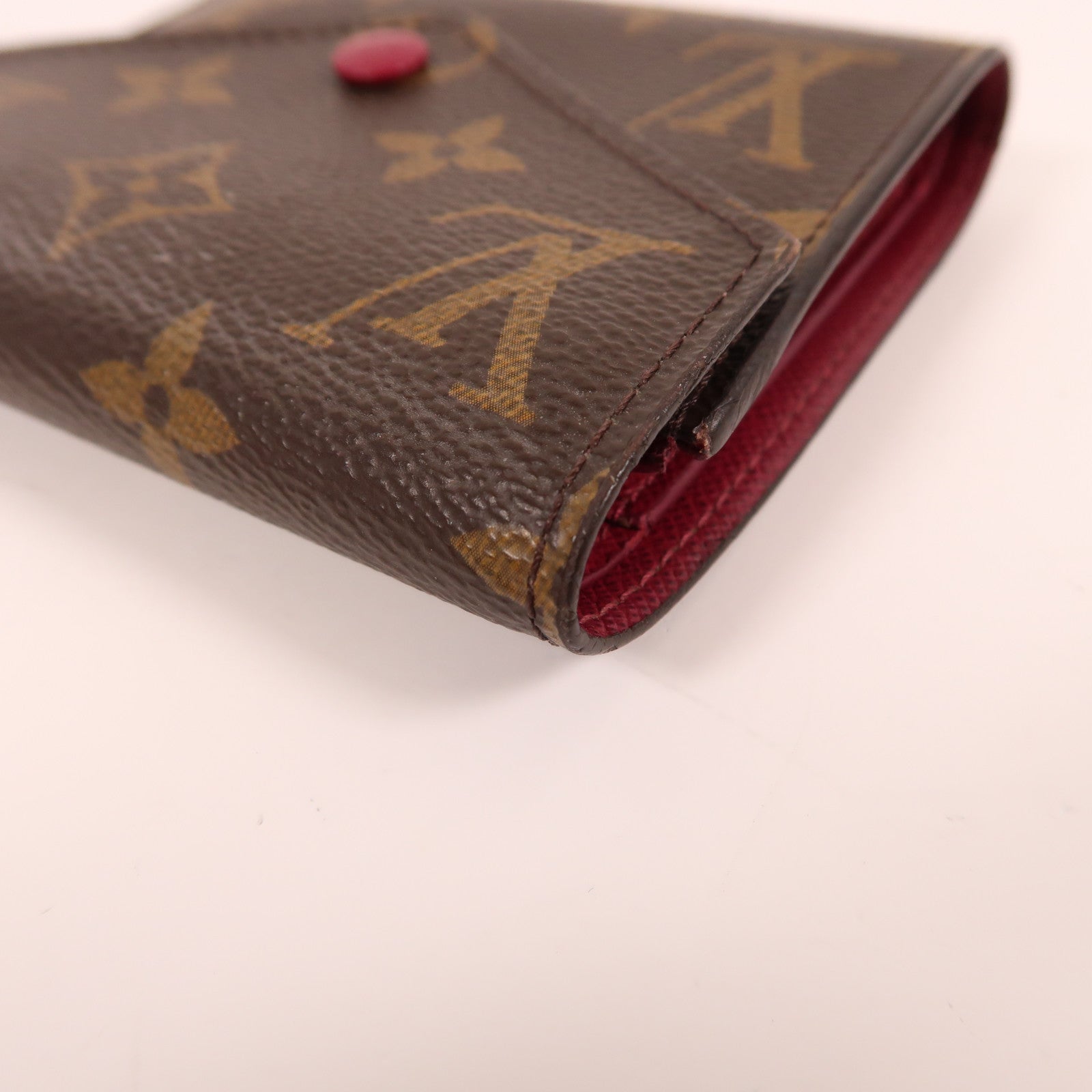 LOUIS VUITTON Monogram Victorine金扣錢包啡色