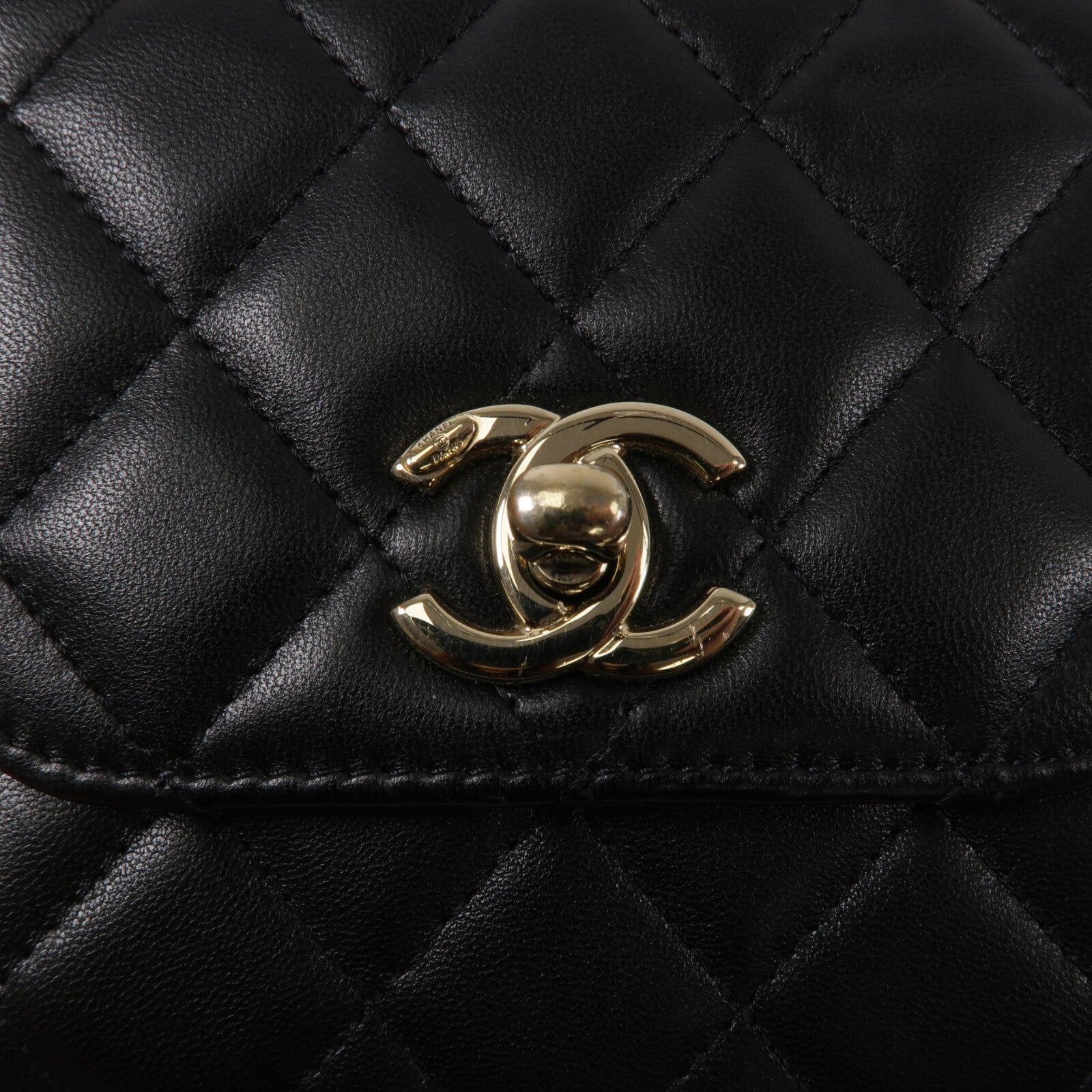 CHANEL 羊皮皮革Trendy CC Mini Bag鏈帶肩背袋