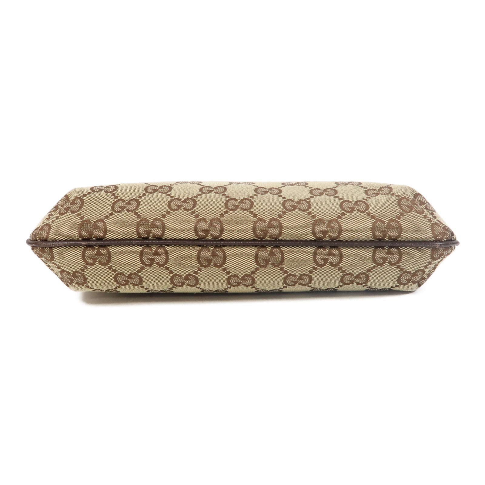 GUCCI 帆布Shoulder Bag金扣肩背袋啡色