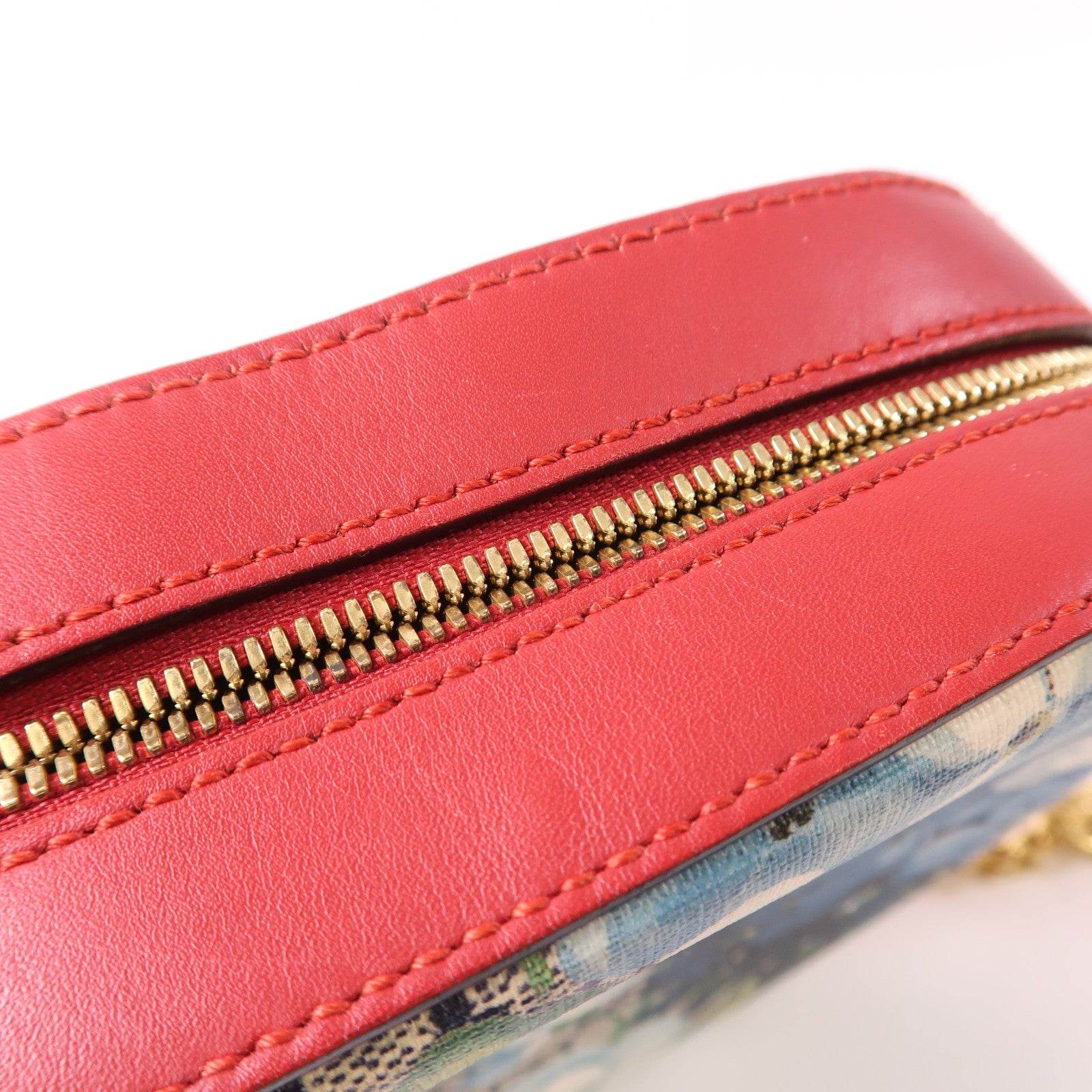 GUCCI 塗層帆布Shoulder Bag金扣肩背袋