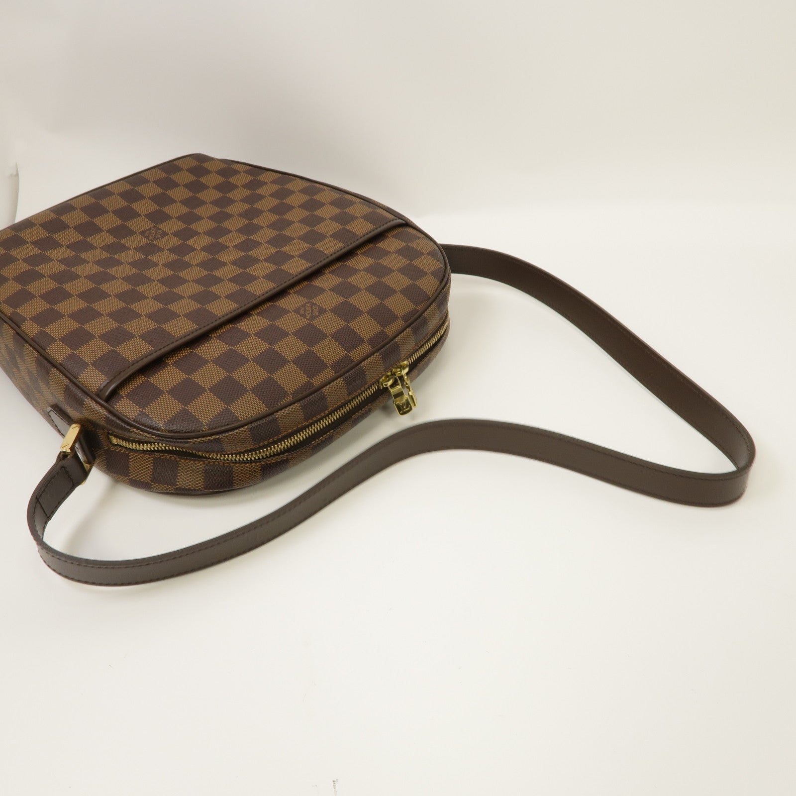 LOUIS VUITTON Damier Ipanema GM金扣肩背袋啡色