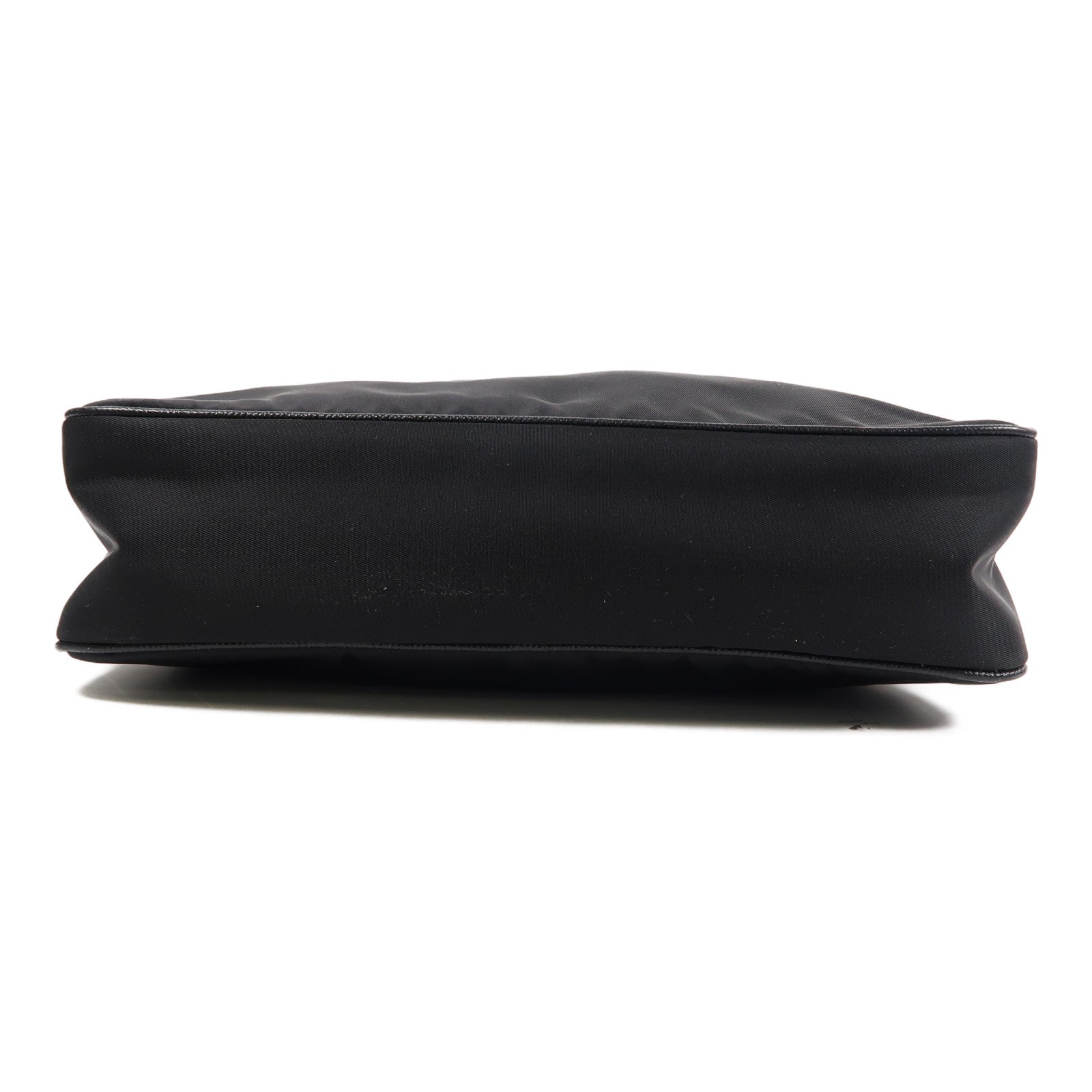 PRADA 尼龍Re-Nylon Shoulder Bag銀扣肩背袋黑色