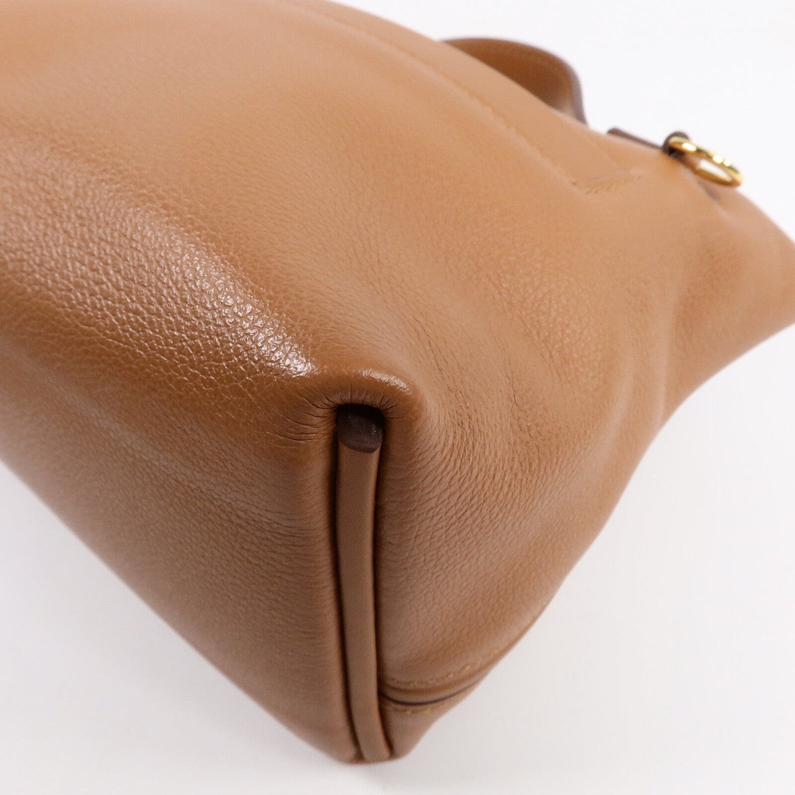 HERMES Clemence皮革24/24 Mini手挽肩背兩用袋Gold