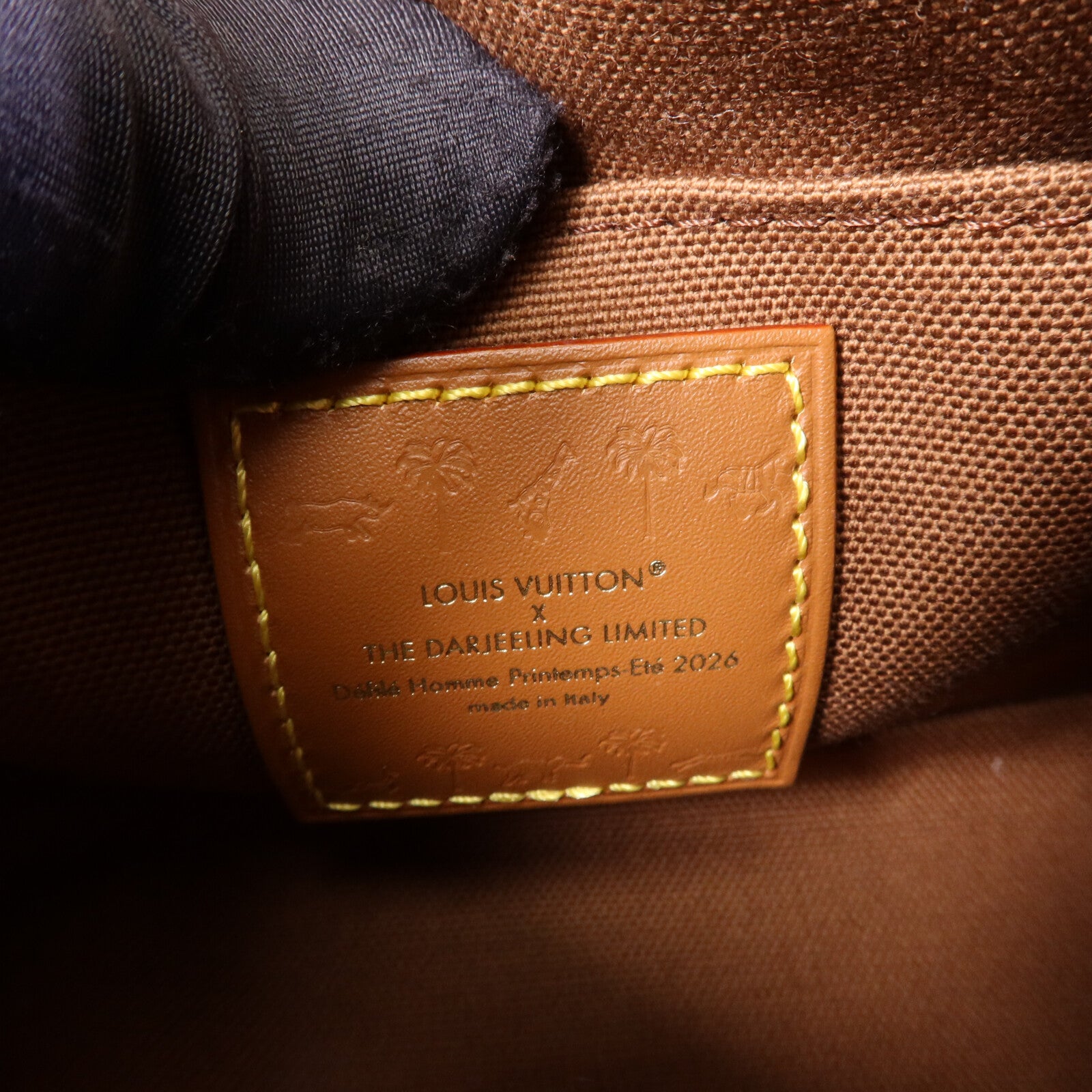 LOUIS VUITTON Damier Heritage Speedy Bandouliere 18 X The Darjeeling金扣手挽肩背兩用袋